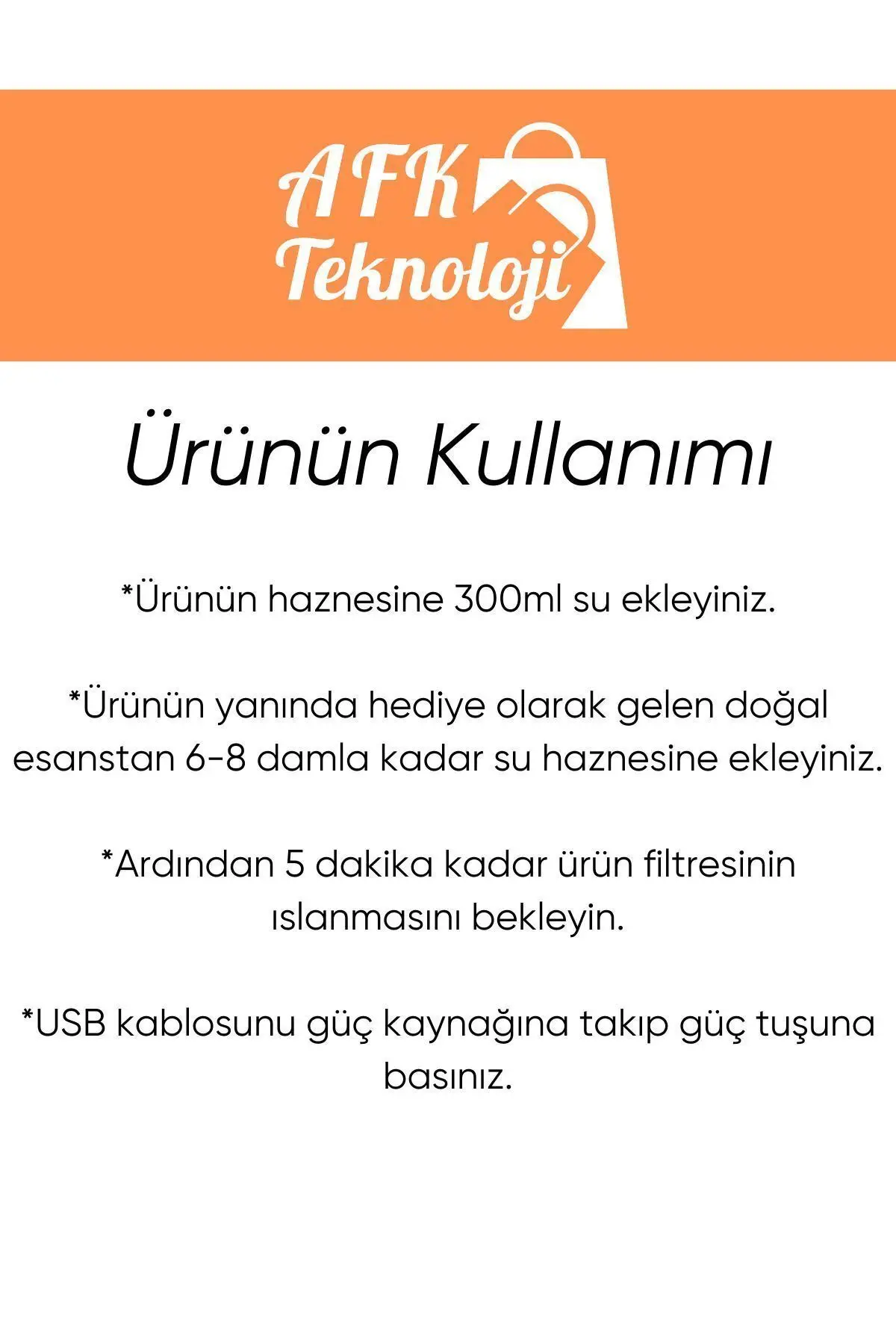 300ml Hava Nemlendirici Buhar Makinesi - Yasemin Esansı Hediyeli