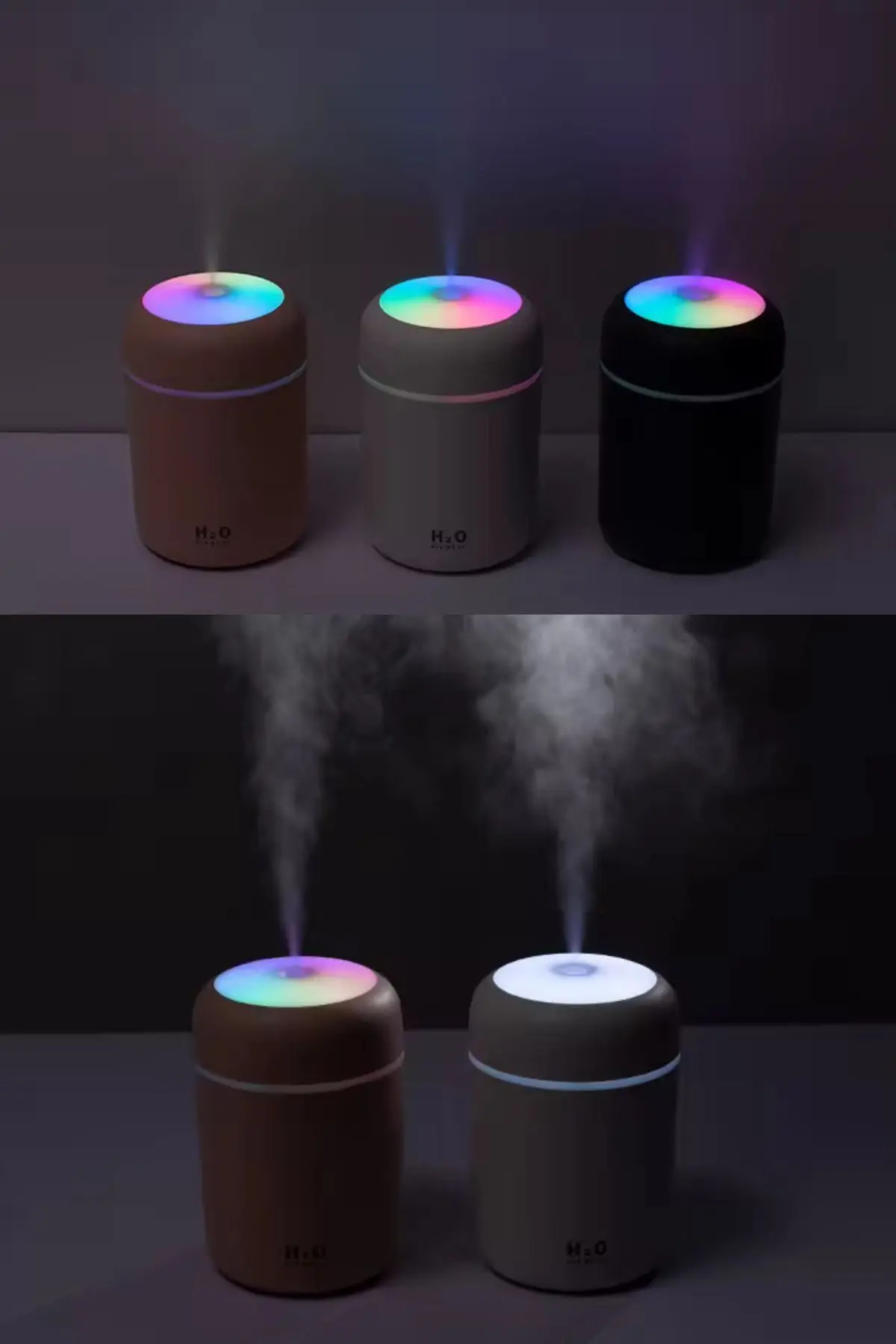 300ml Hava Nemlendirici Buhar Makinesi - Yasemin Esansı Hediyeli