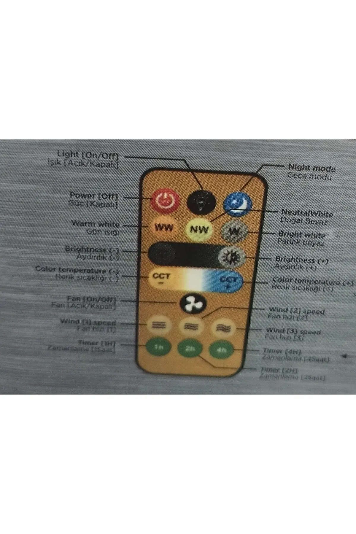 Cata Lodos Fan Led 62w Ct-1154 Kumandalı Işıklı Vantilatör