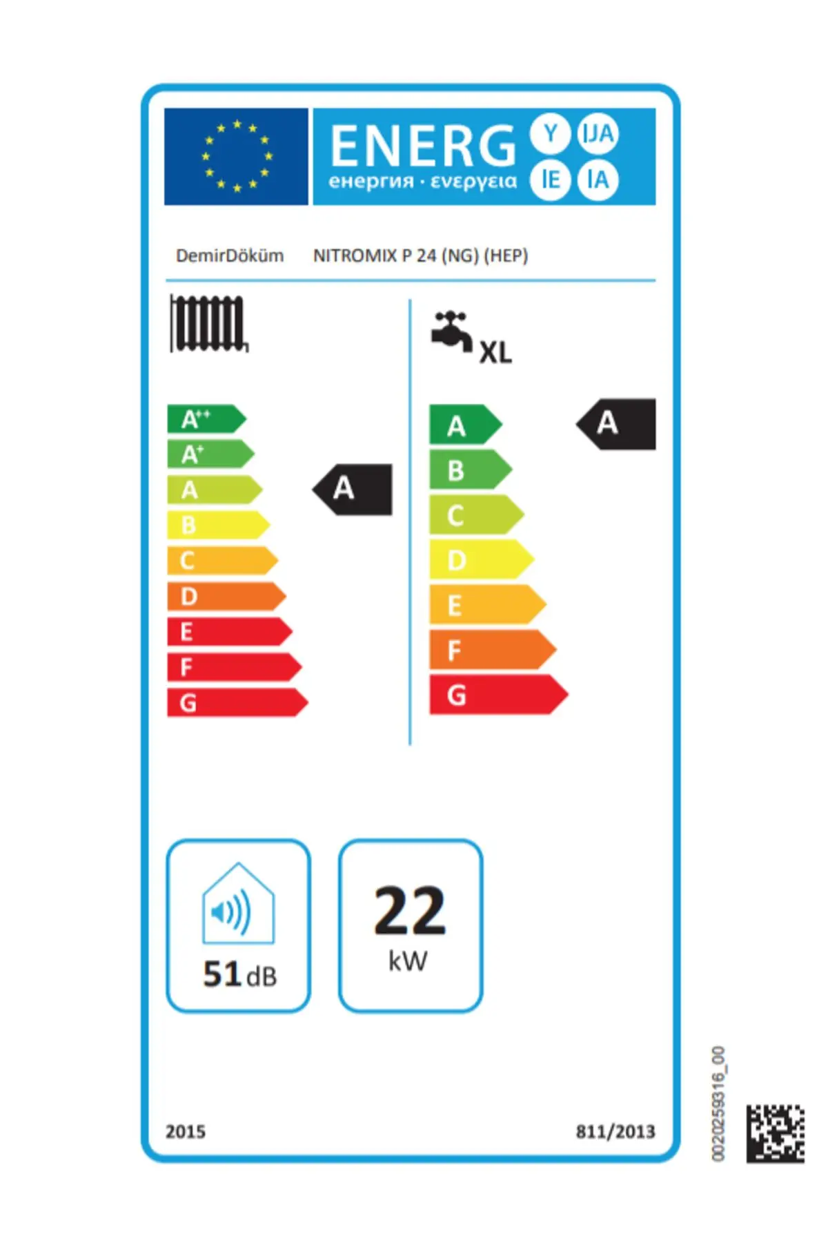 Nitromix 24/24 Kw (20.000 KCAL) Tam Yoğuşmalı Kombi