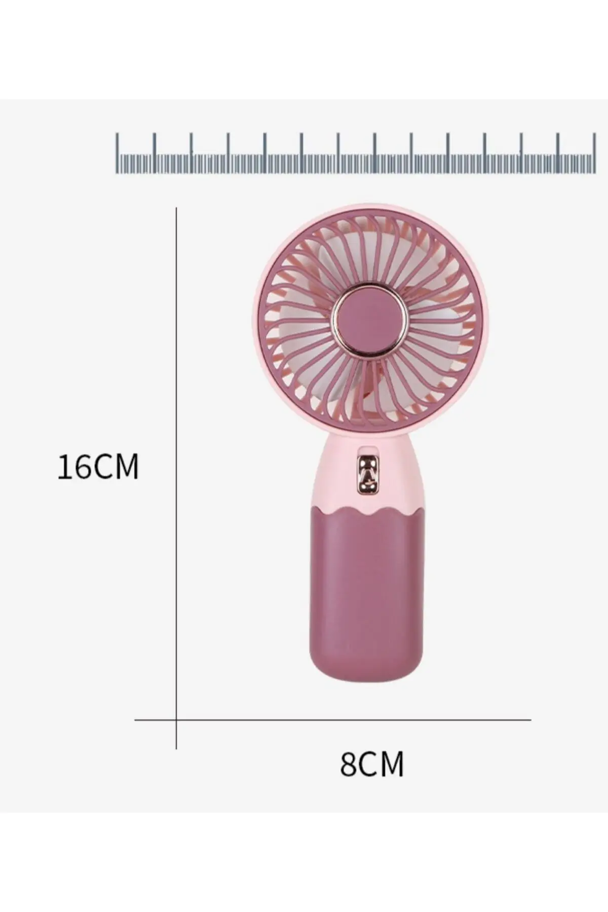 ZB088 Ev Ofis için Masaüstü Standlı USB Şarjlı El Fanı BEYAZ