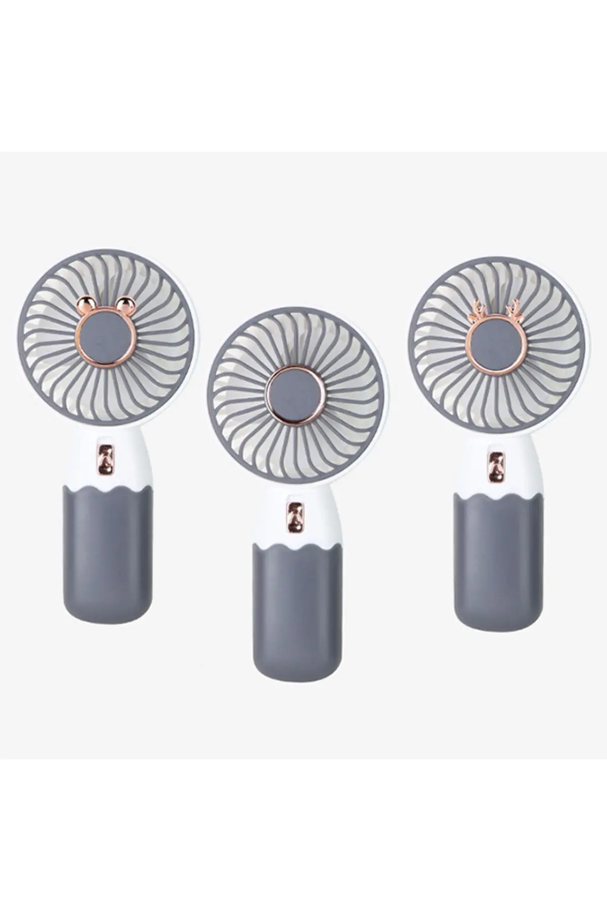 ZB088 Ev Ofis için Masaüstü Standlı USB Şarjlı El Fanı BEYAZ