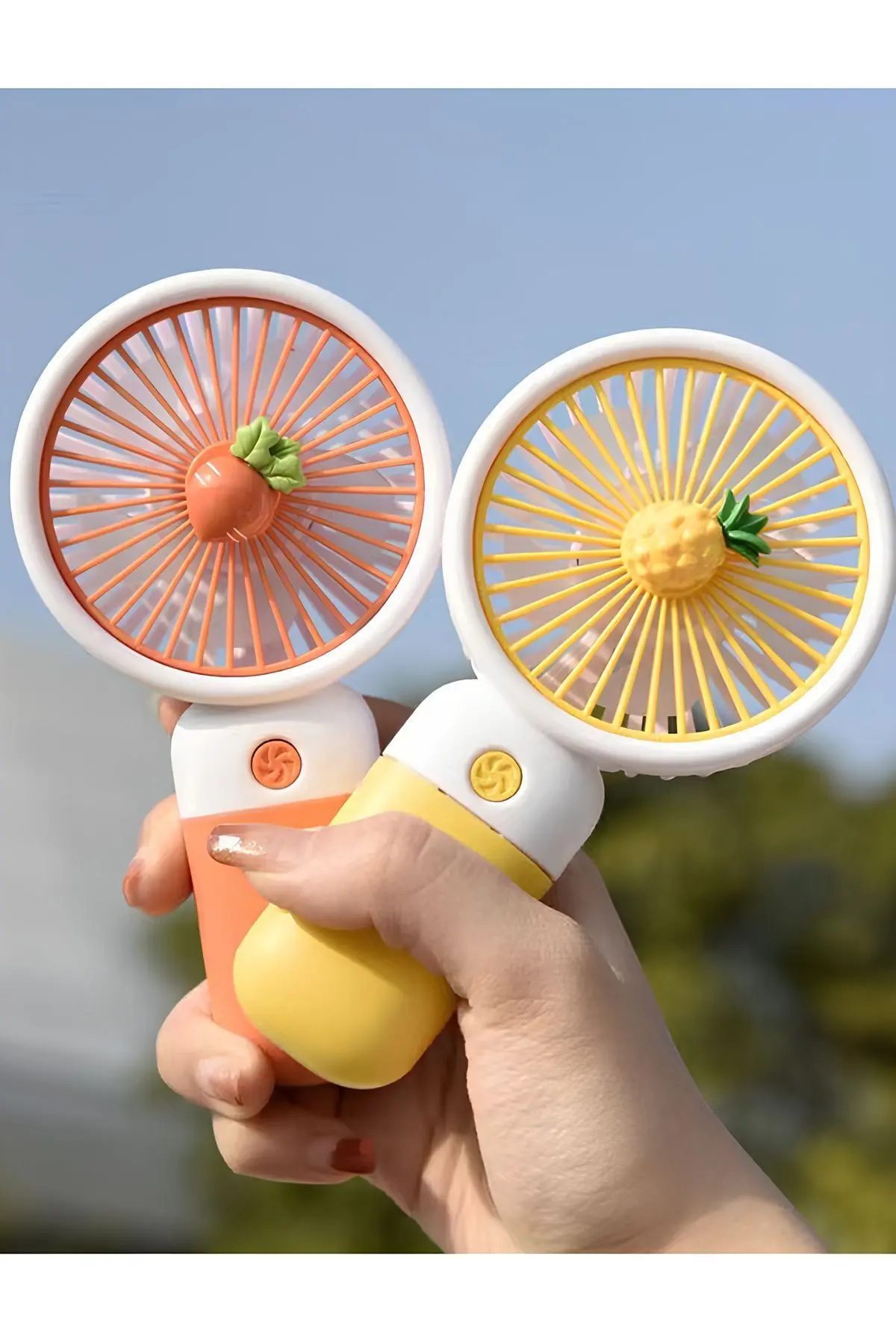 Şarjlı Mini El Fanı ve Masa Fanı Soğutucu Pervane Taşınabilir Şarj Edilebilir