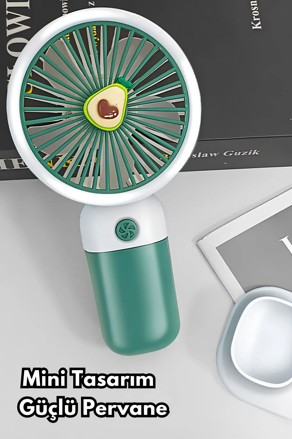 Şarjlı Mini El Fanı ve Masa Fanı Soğutucu Pervane Taşınabilir Şarj Edilebilir