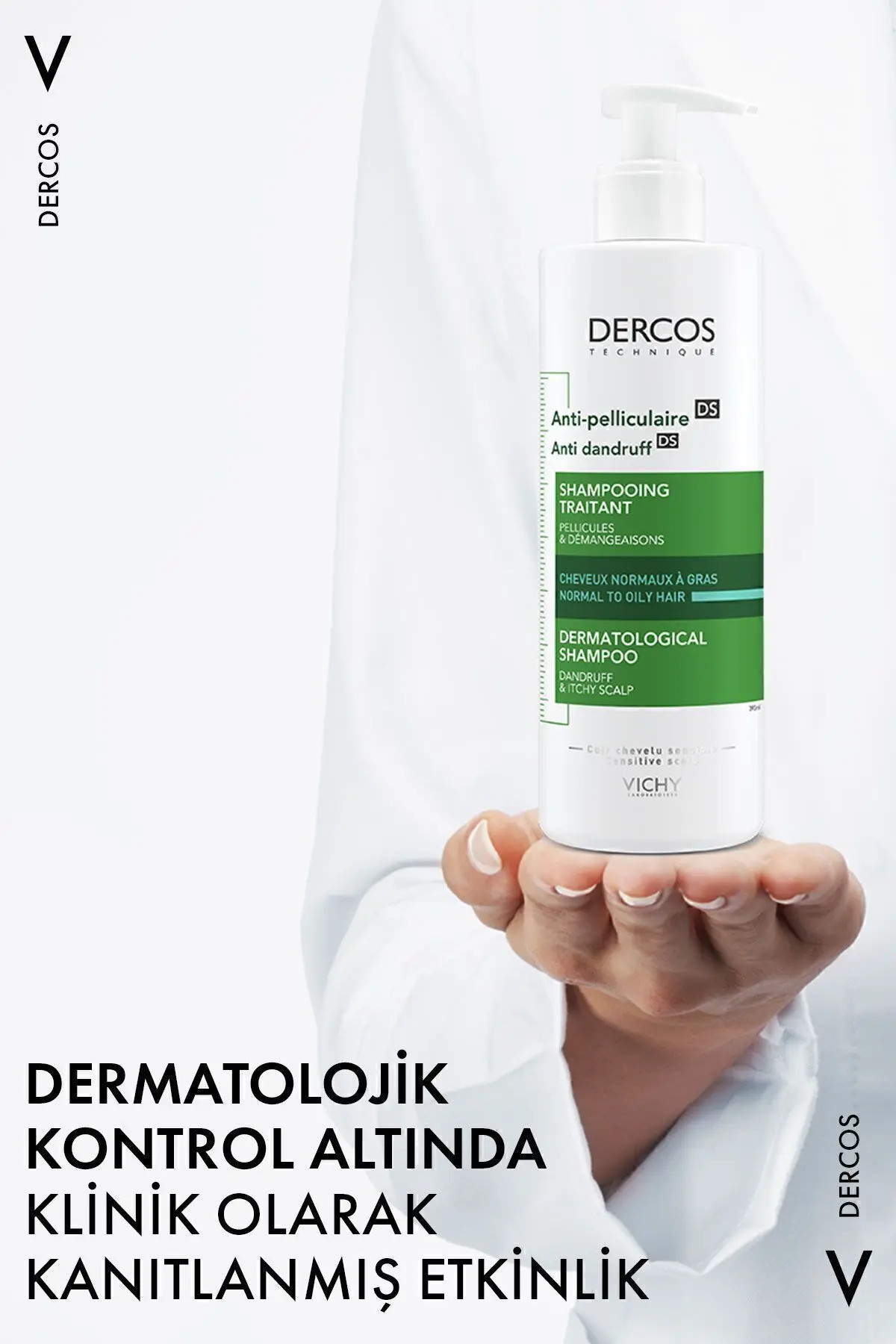 Dercos Anti Dandruff Kepek Karşıtı Şampuan 390 ml - Normal Ve Yağlı Saçlar