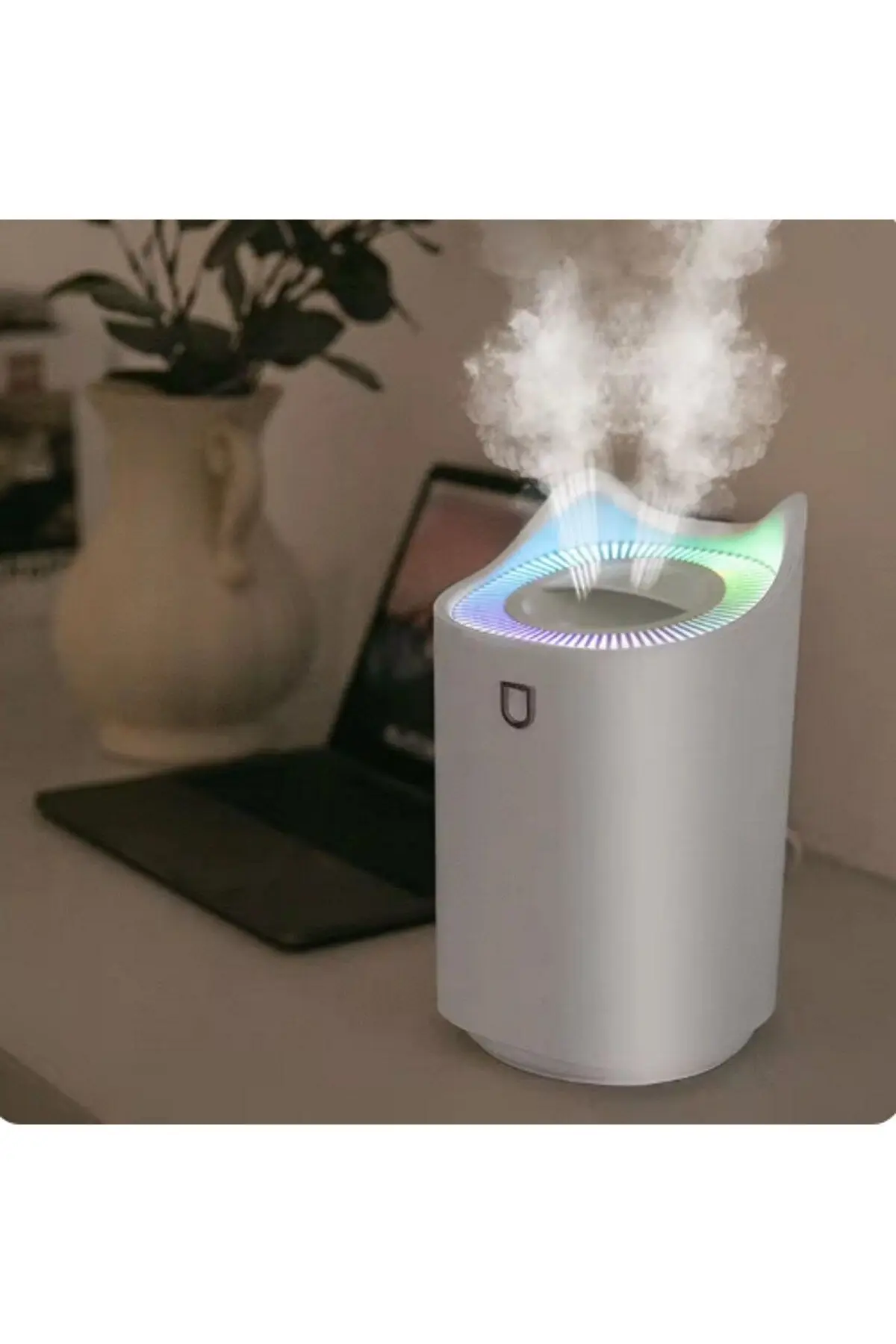 M90 Büyük Boy Hava Nemlendirici Buhar Makinesi 3300 Ml Işıklı Ambians Yedek Filtre Hediyeli