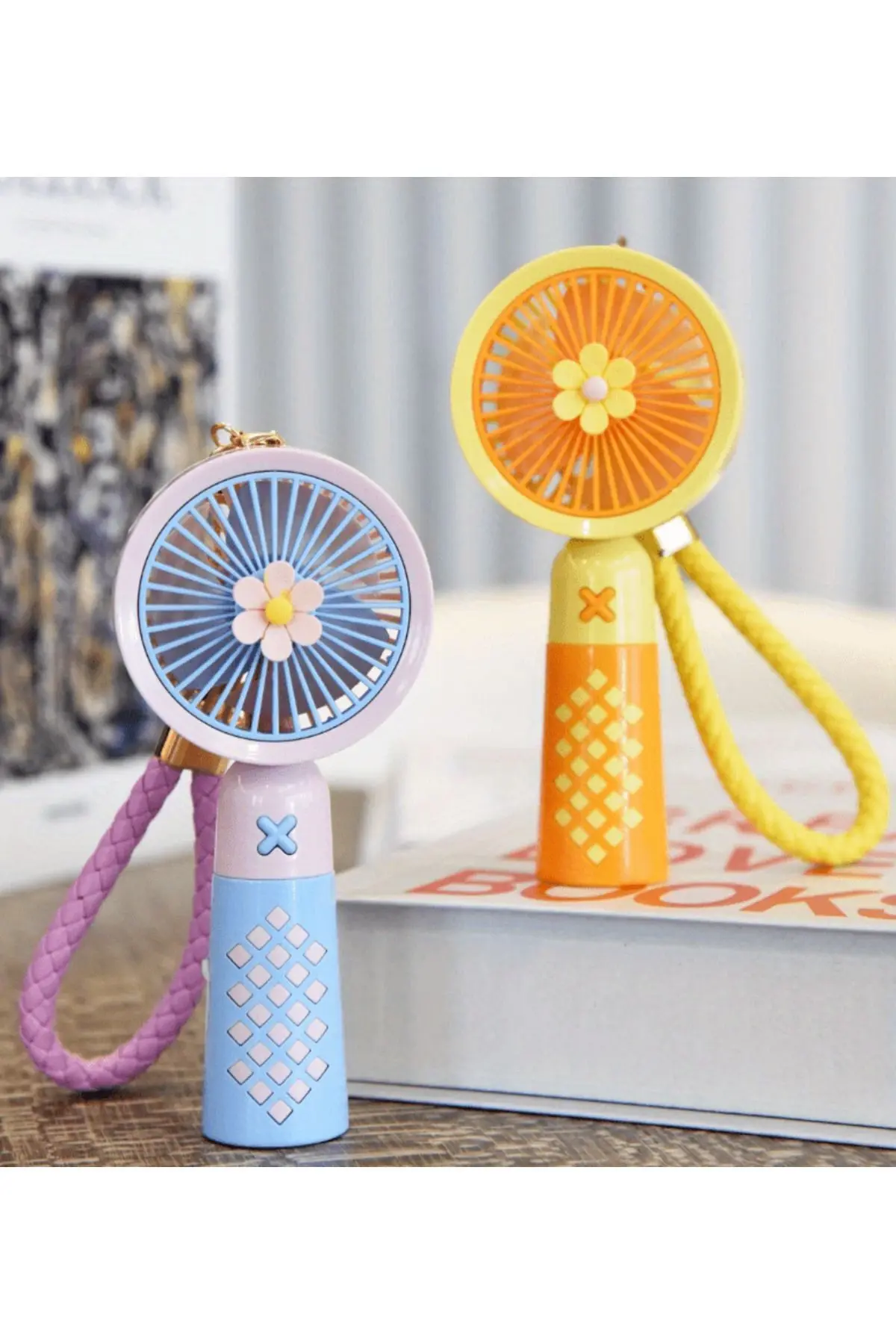 Anahtarlıklı Taşınabilir El Tipi Anahtarlık Fanı  Şarj Edilebilir USB, 3 Hız Ayarı, Vantilatör fan