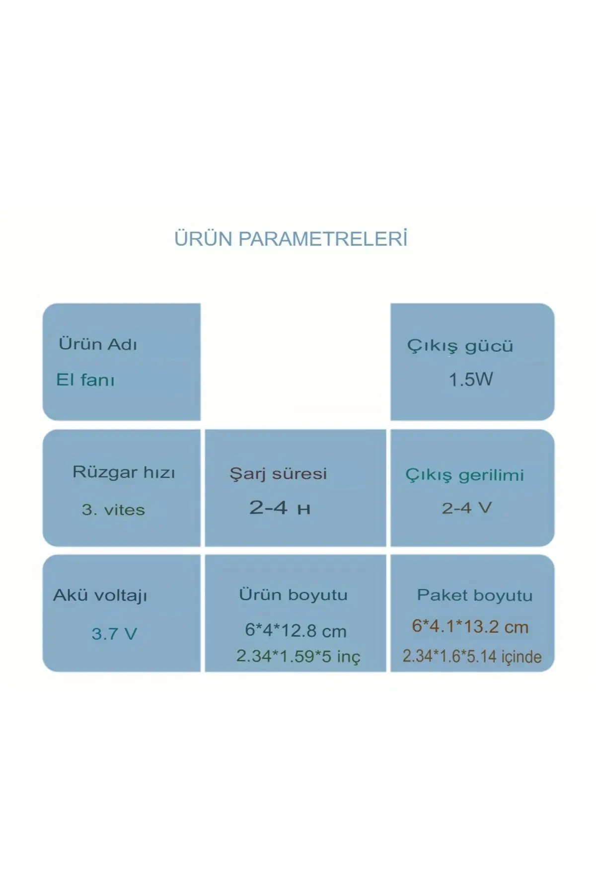 Anahtarlıklı Taşınabilir El Tipi Anahtarlık Fanı  Şarj Edilebilir USB, 3 Hız Ayarı, Vantilatör fan