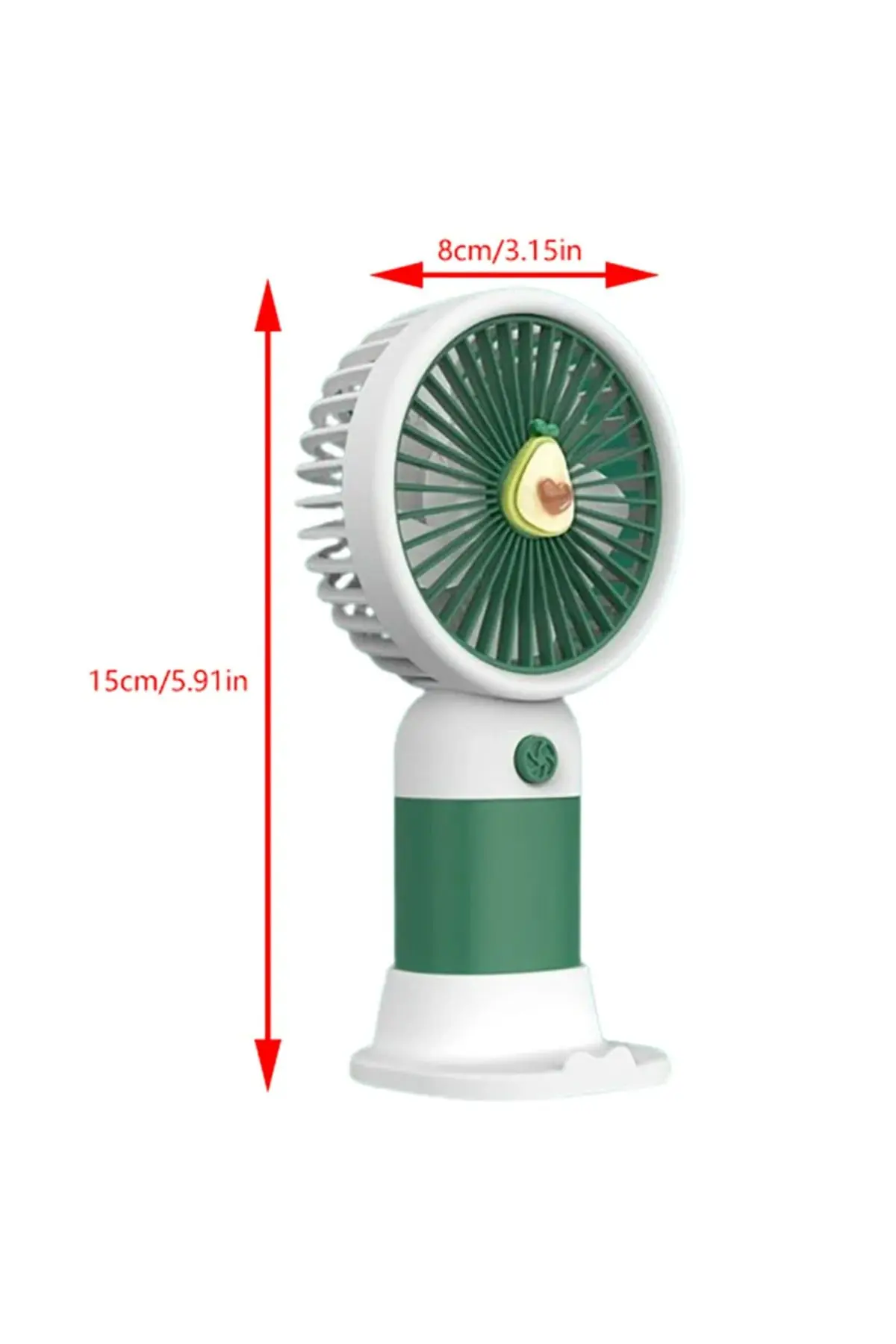 Meyveli Masa Standlı Model Şarjlı El Fanı Serinletici Taşınabilir Fan