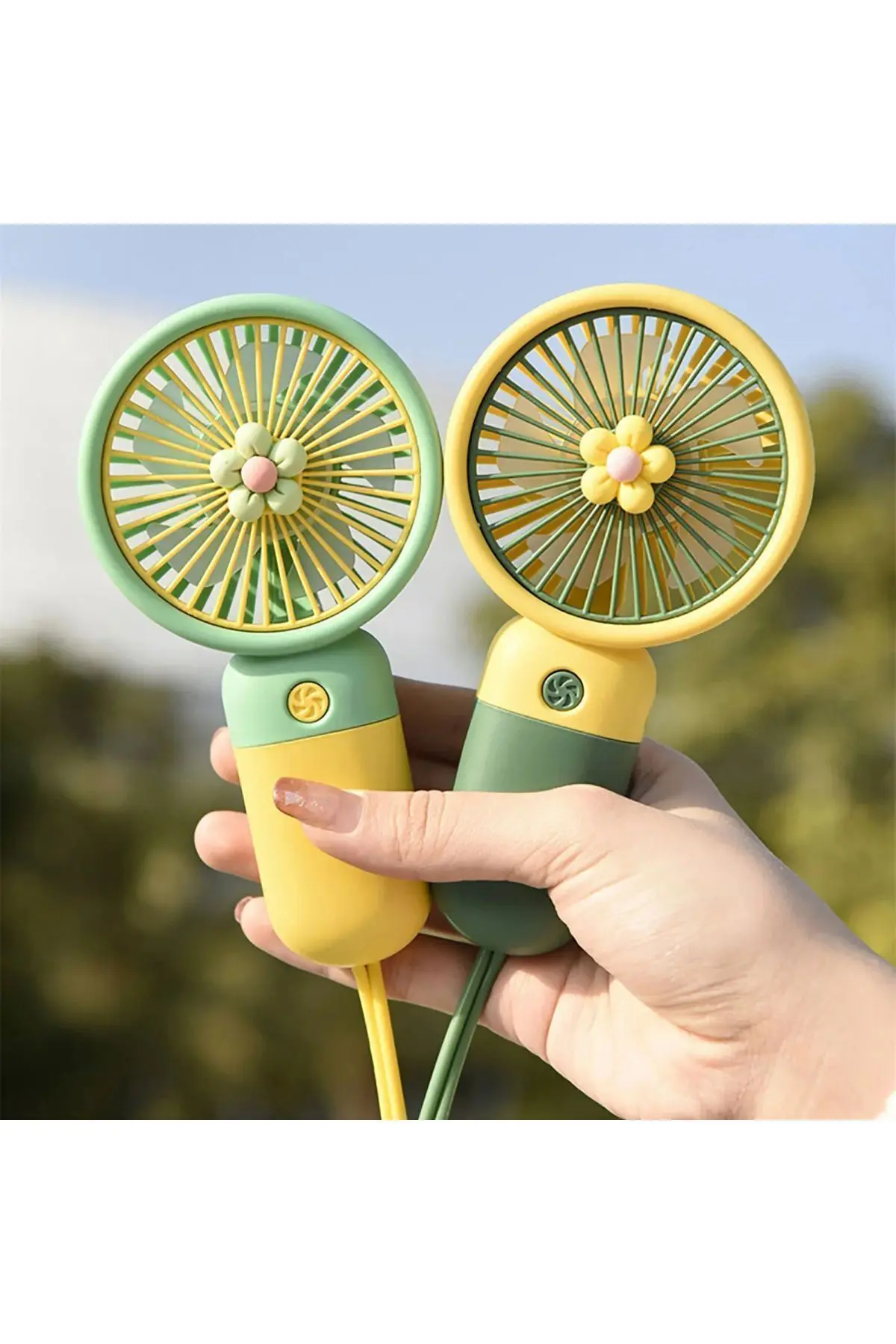 Şarjlı Masa Ve El Fan Taşınabilir Şarjlı Edilebilir Mini Fan