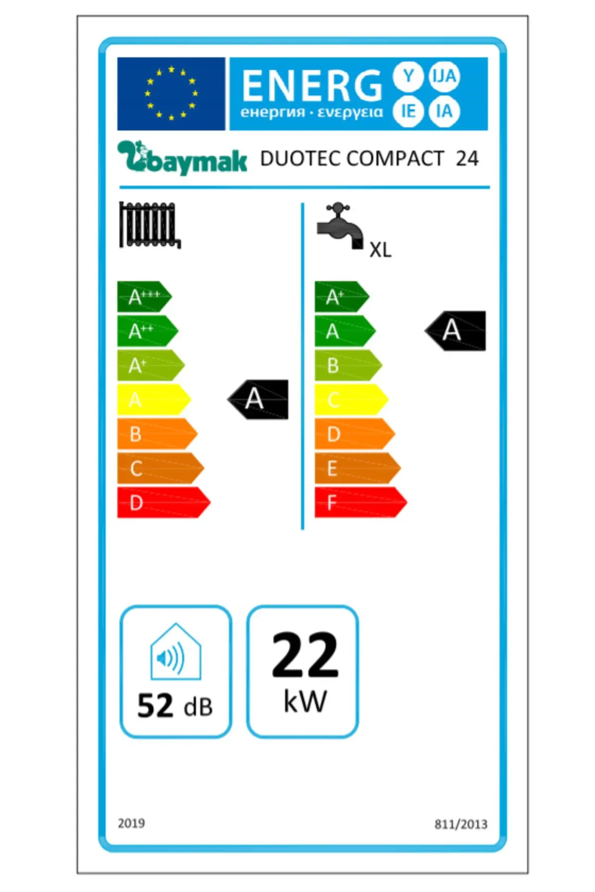 Duotec Compact 24/24 Kw (20.000 KCAL) Tam Yoğuşmalı Kombi