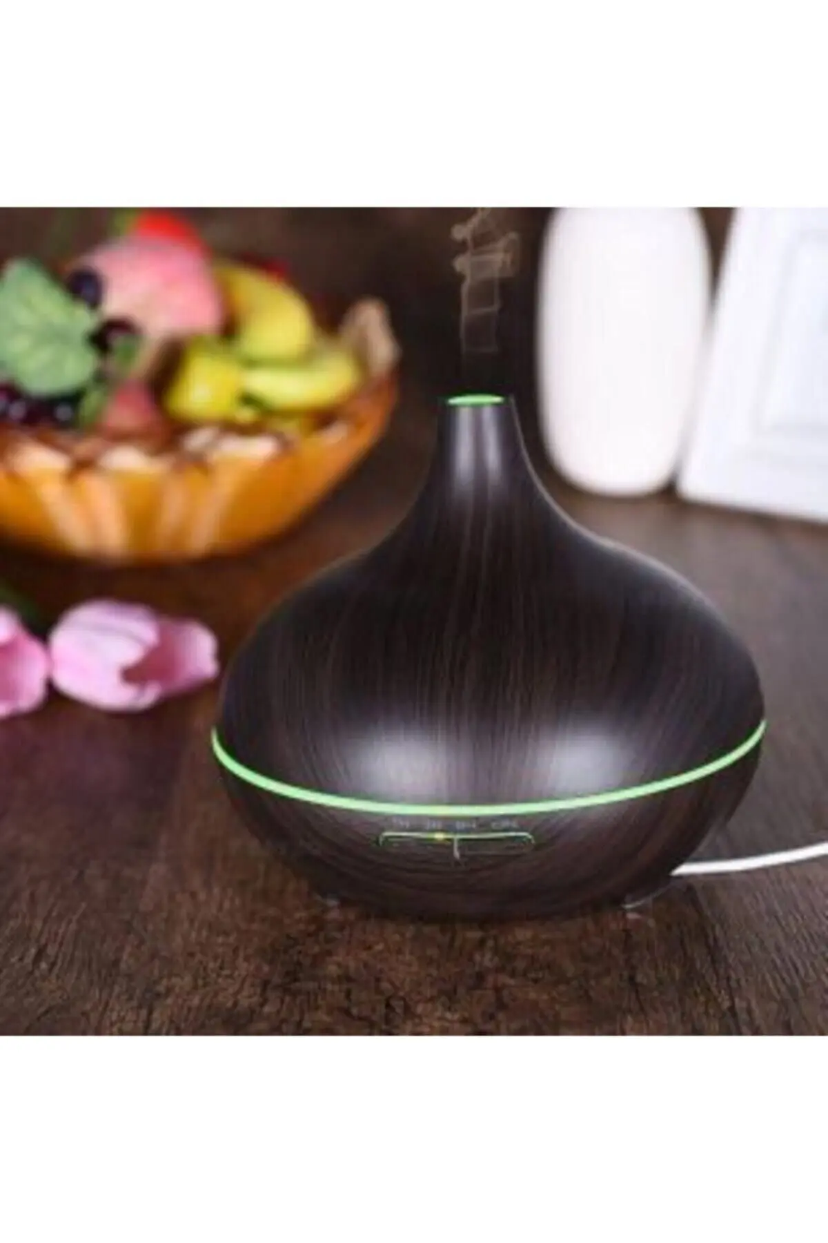 Difüzörü Buhar Ultrasonik Hava Nemlendirici Aromatik Oda Kokusu 7 Renk Led Işıklı Soğuk