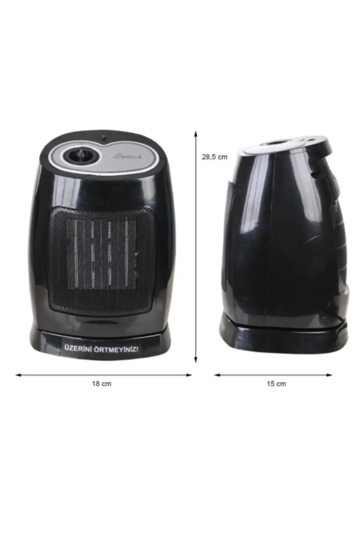 KM-1728 1500 W Fanlı Seramik Isıtıcı