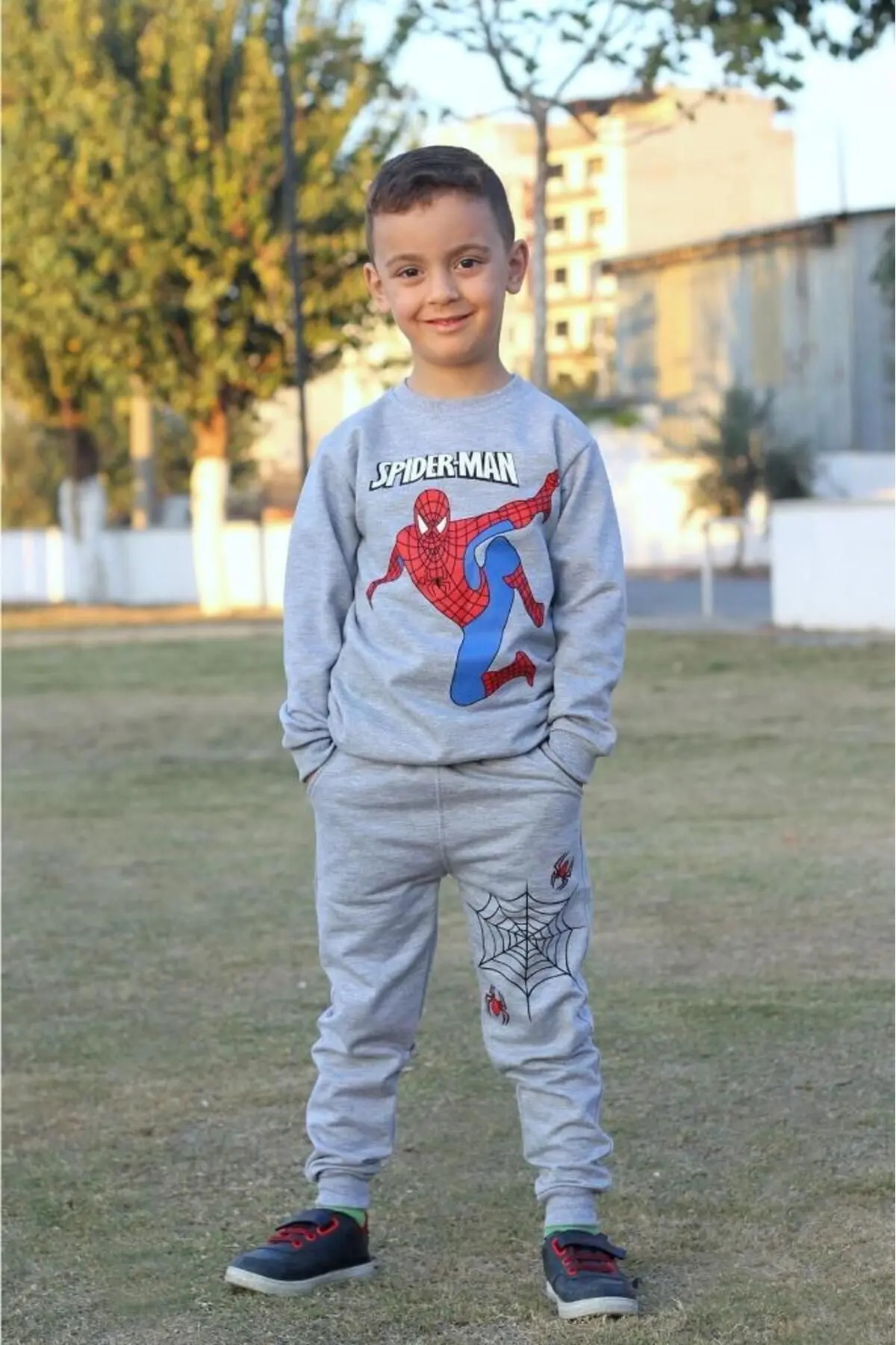 Spiderman Baskılı Erkek Çocuk Eşofman Takımı