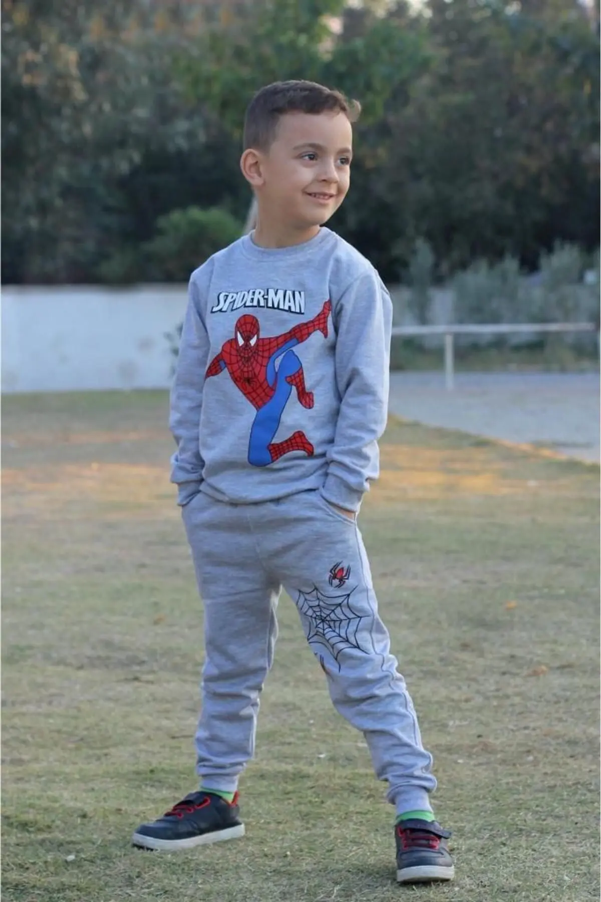 Spiderman Baskılı Erkek Çocuk Eşofman Takımı