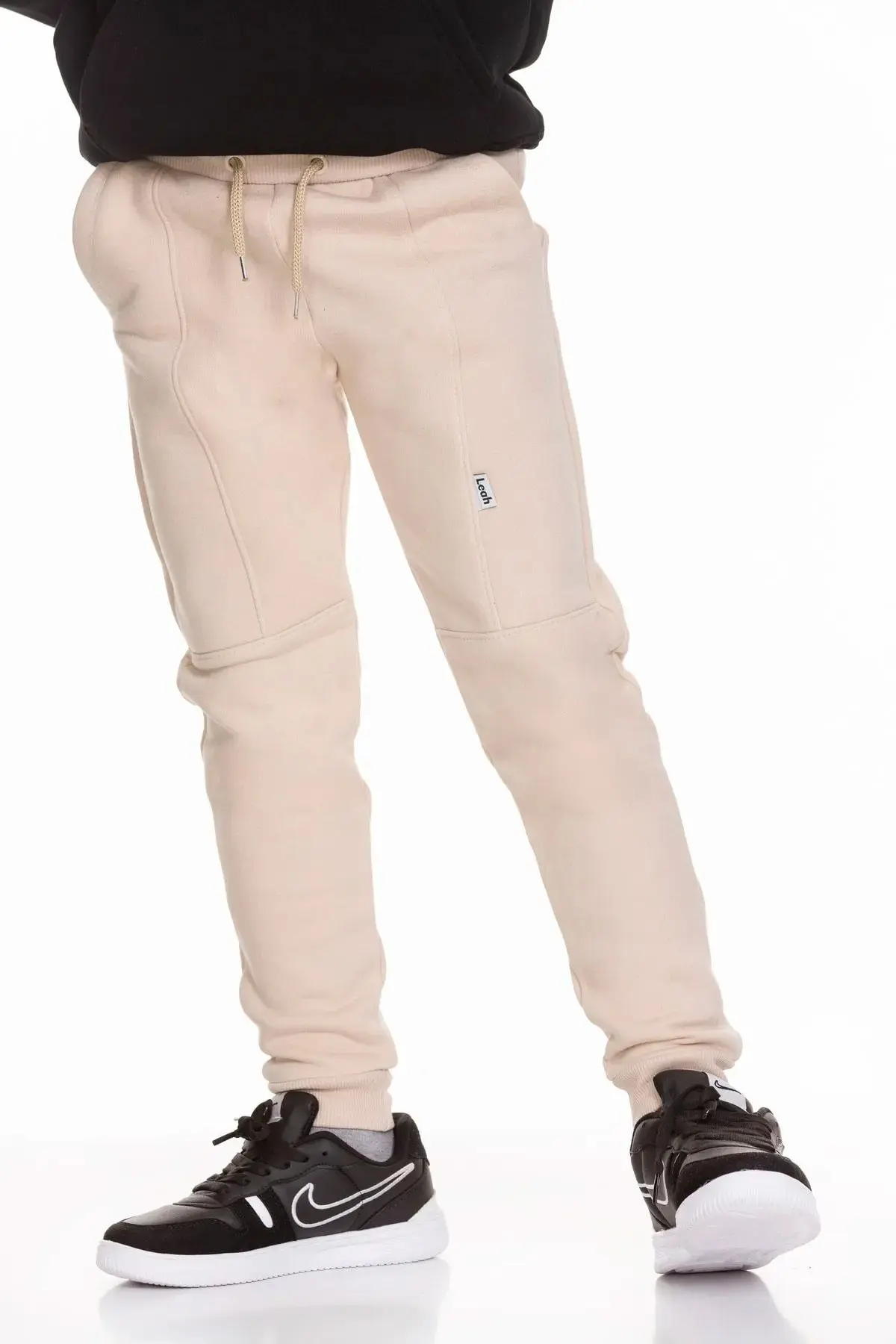 Unisex Çocuk Kalın Eşofman Altı Jogger Cepli