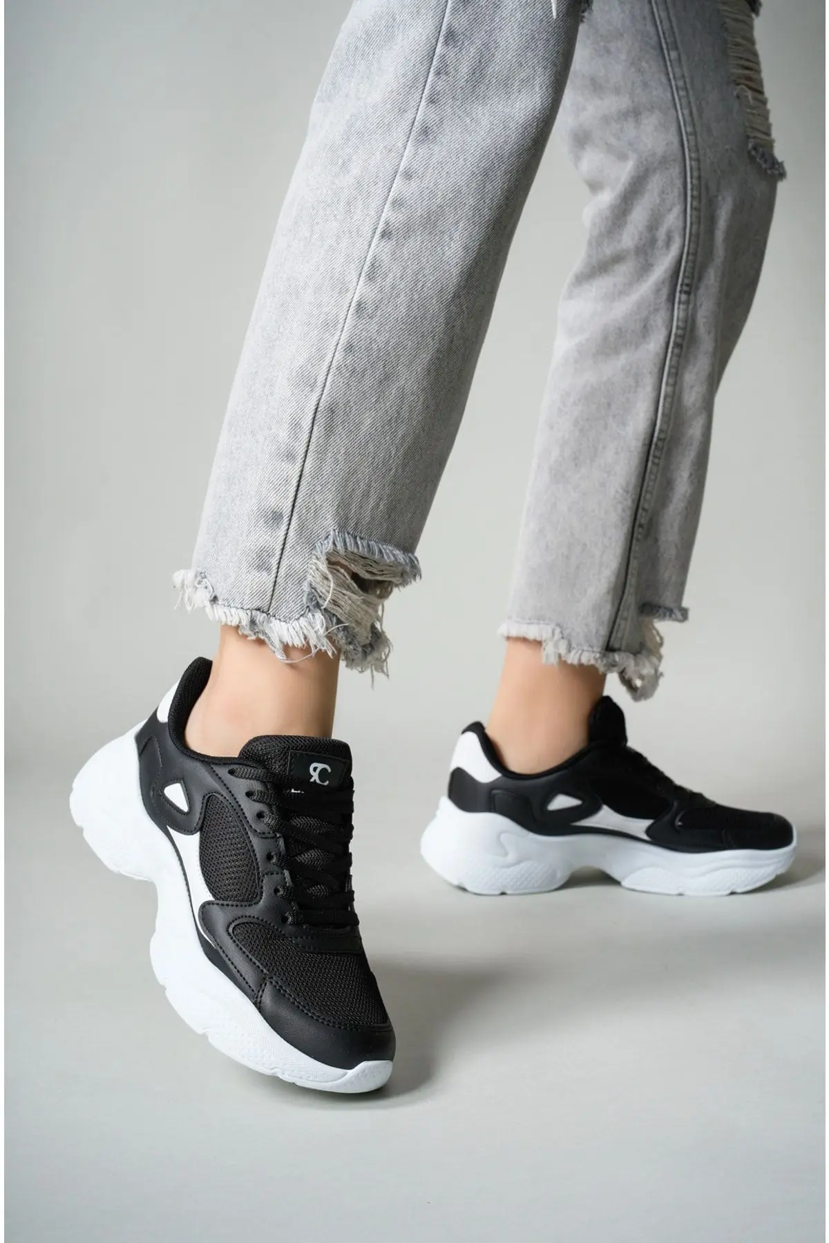 Kadın Sneaker 0012152 Siyah Beyaz