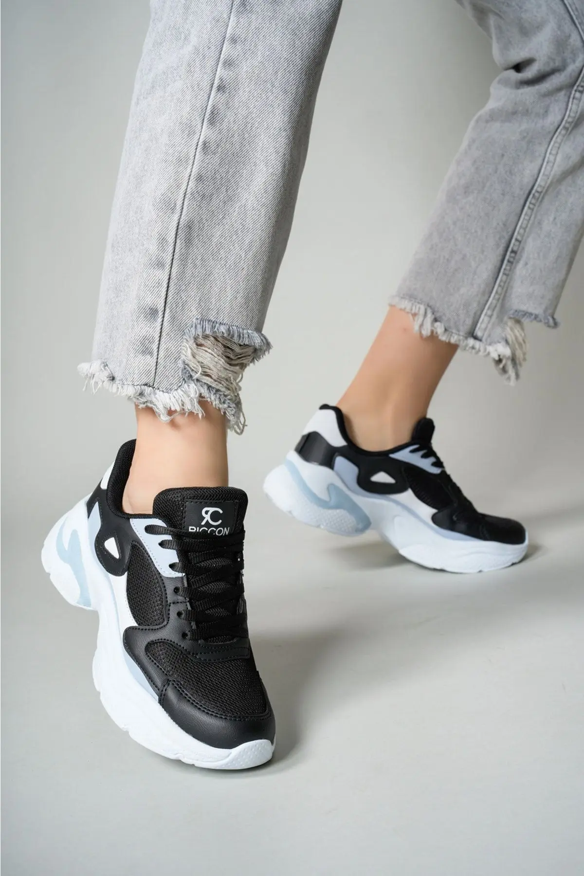 Kadın Sneaker 0012152 Siyah Beyaz Mavi