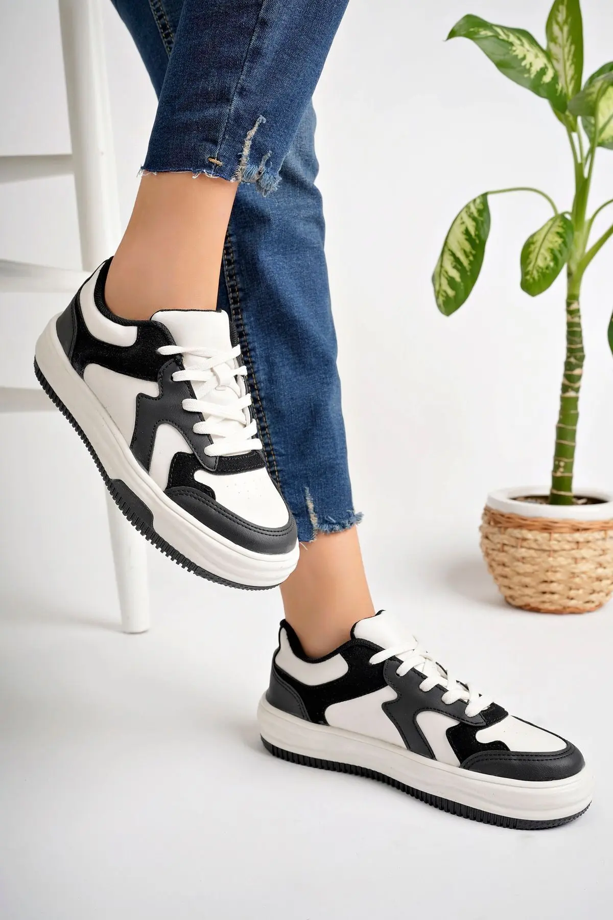 Siyah Kadın Sneaker Günlük Ayakkabı