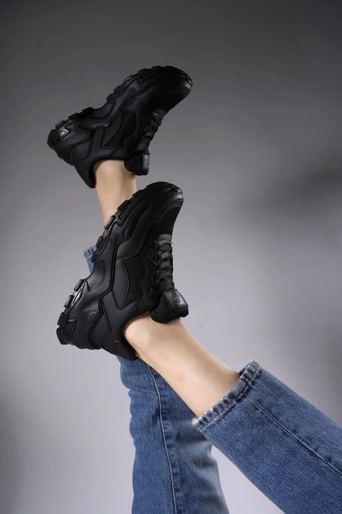 Delossiel Kadın Sneaker 0012159 Siyah