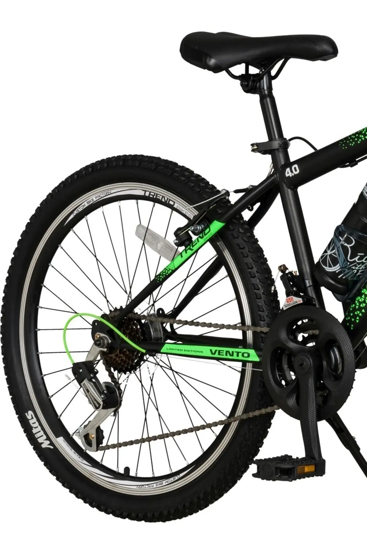 Trendbisiklet Vento 24’’ Çift Kat Alüminyum Jant Önden Amortisörlü, 21 Otomatik Vites Dağ Bisikleti