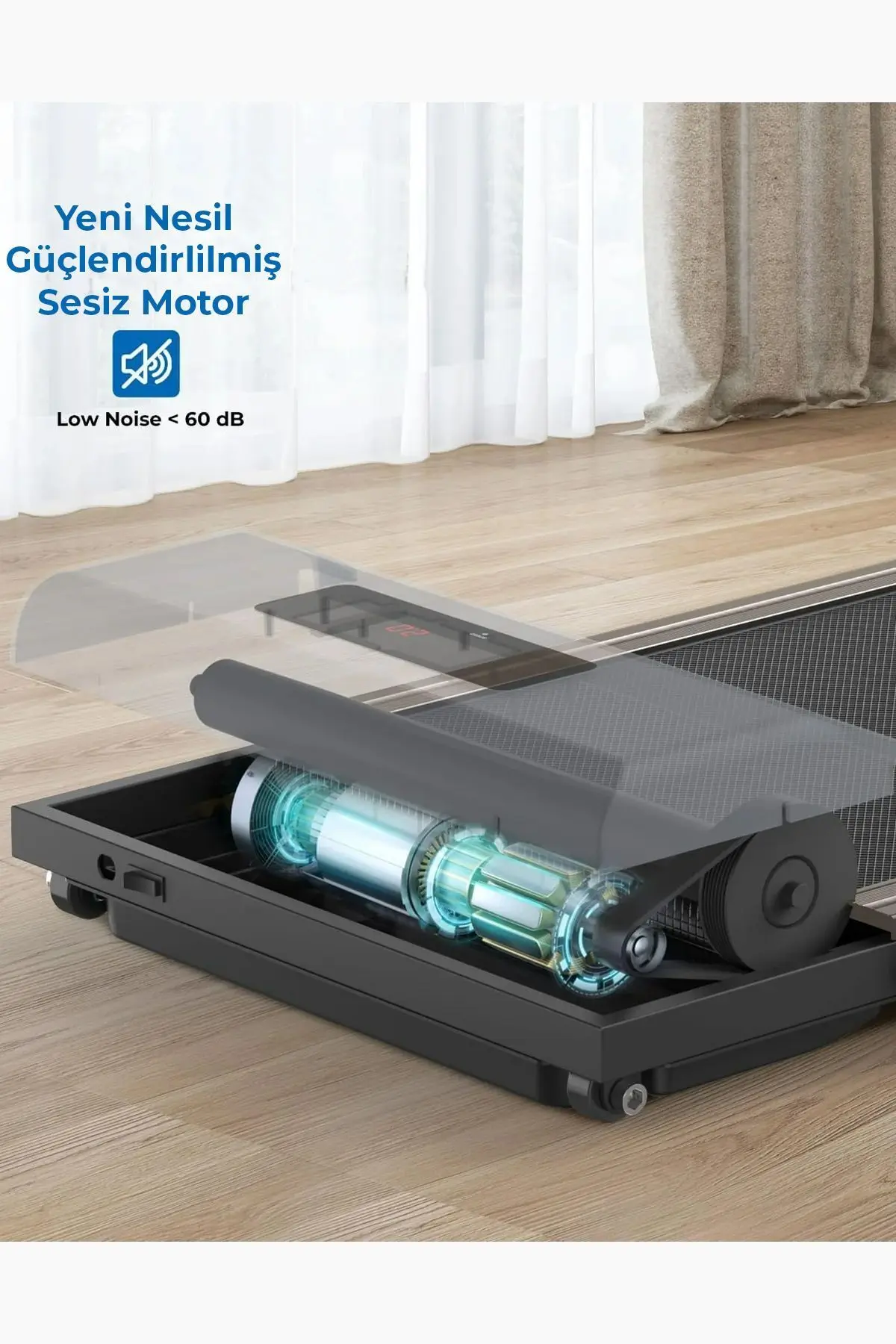 Uzaktan Kumandalı Katlanabilir Portatif Yürüme ve Koşu Bandı 12 Km Hız