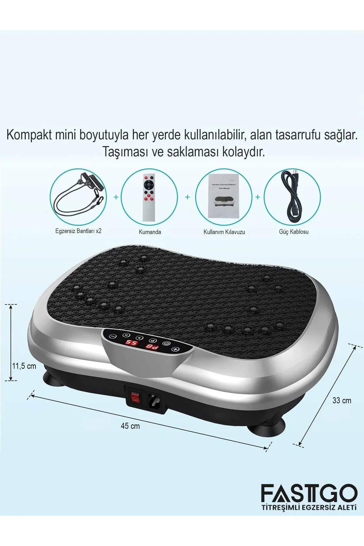 Titreşimli Egzersiz Aleti Tüm Vücut Egzersizi  Egzersiz Makinası Ev Ofis Spor Aleti