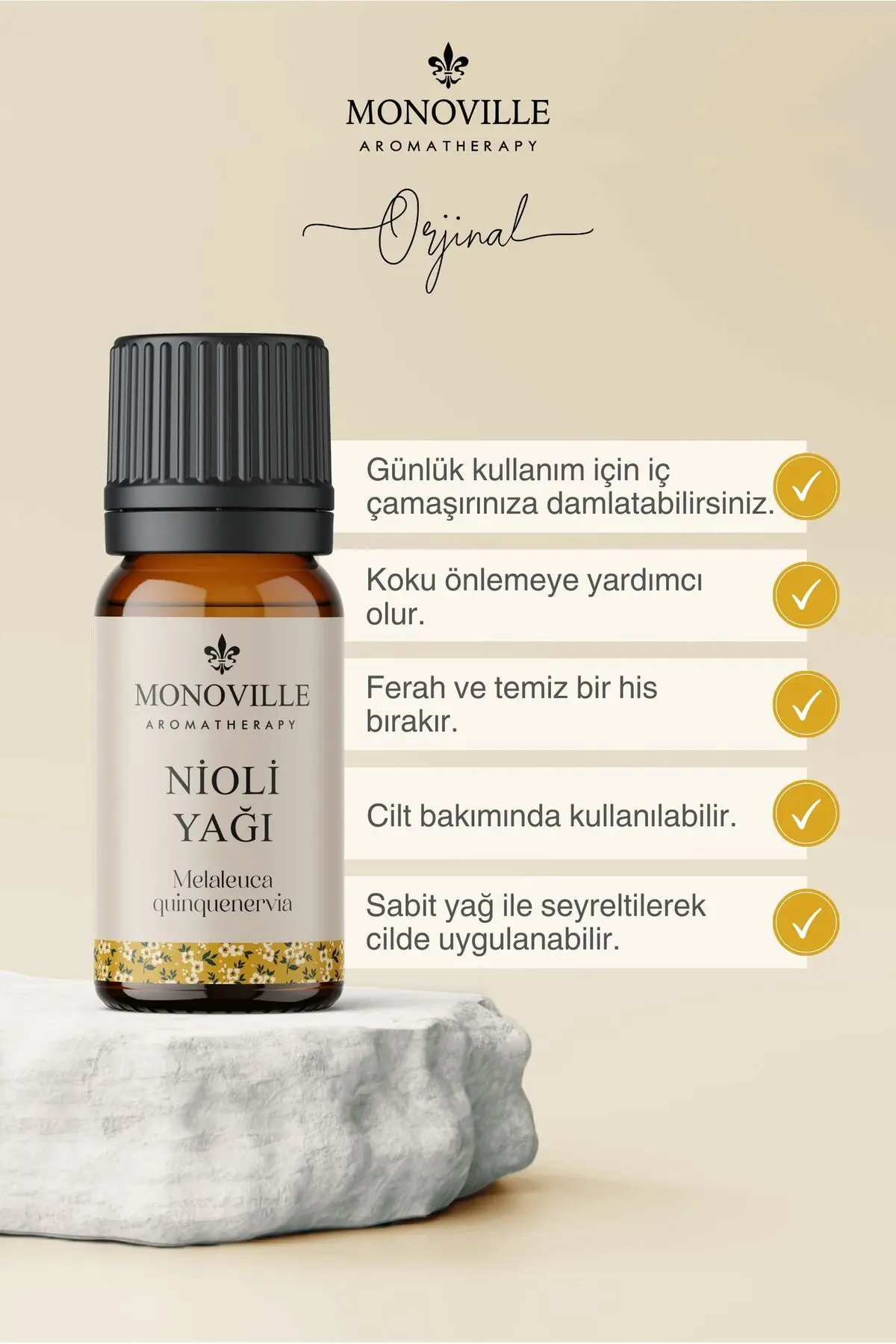 Nioli Uçucu Yağı 10 ml %100 Saf ve Doğal (Niaouli Essential Oil)