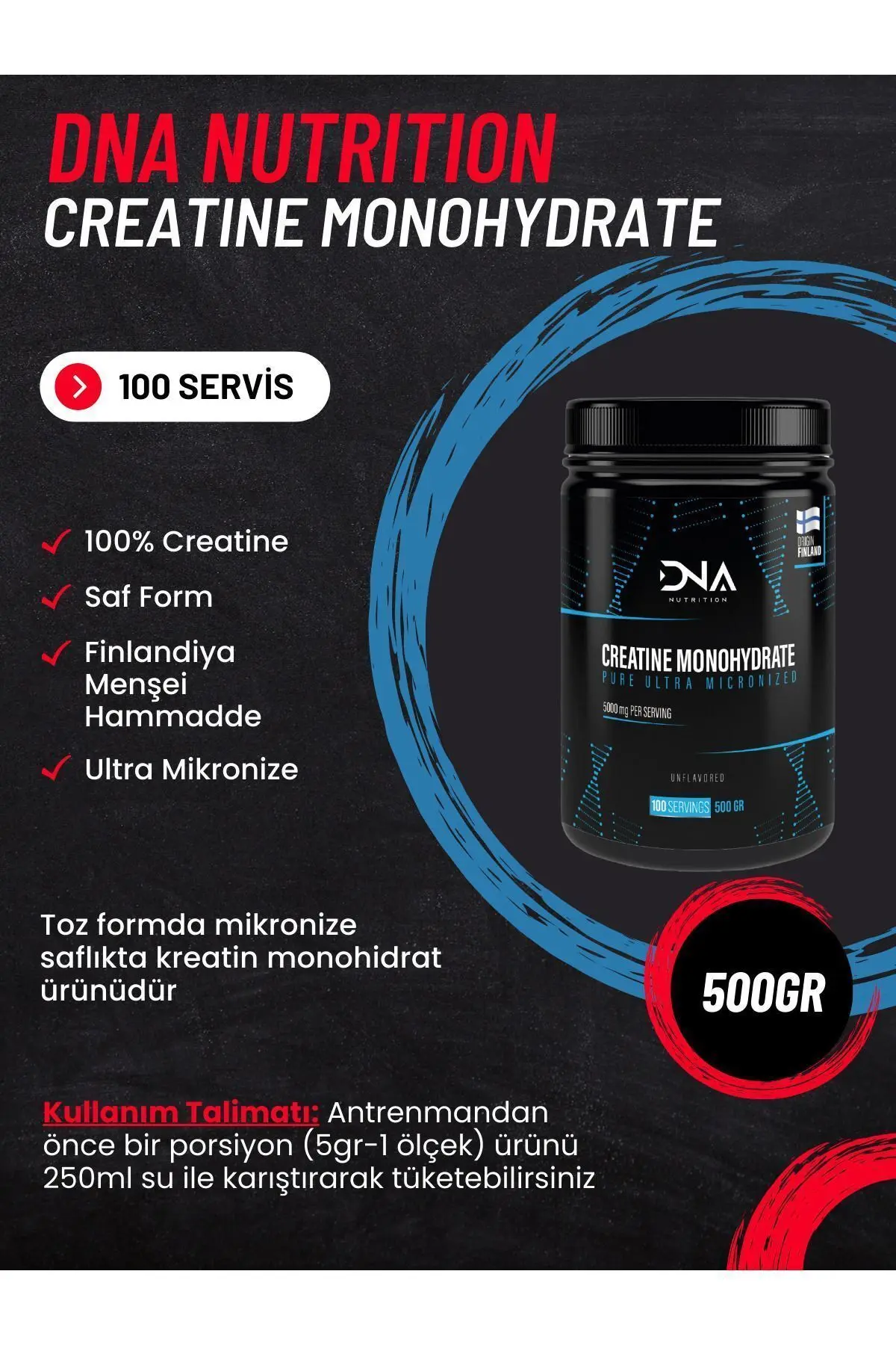 Creatine Monohydrate 500gr