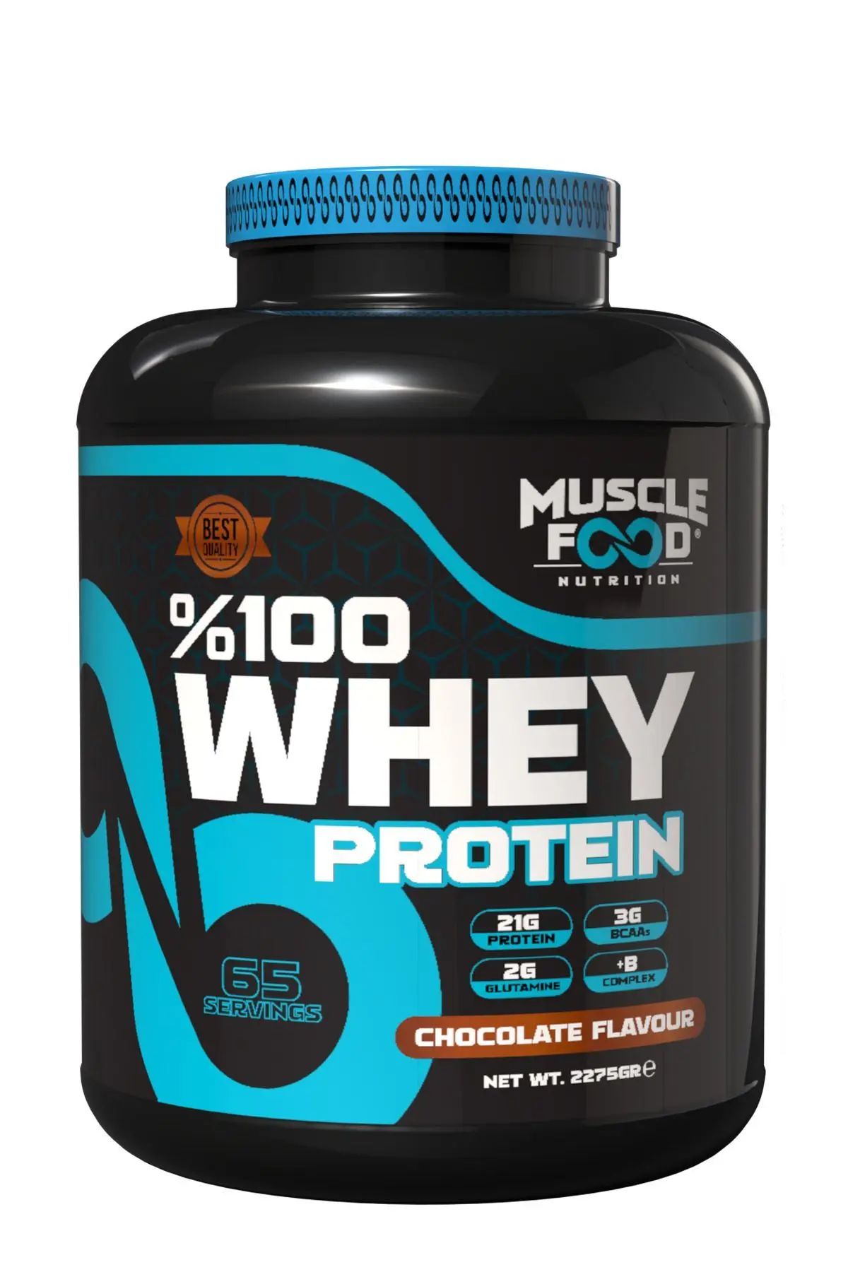 MUSCLEFOOD Concentrate Whey Çikolata Aromalı Protein Tozu 2275gr 65 Servis