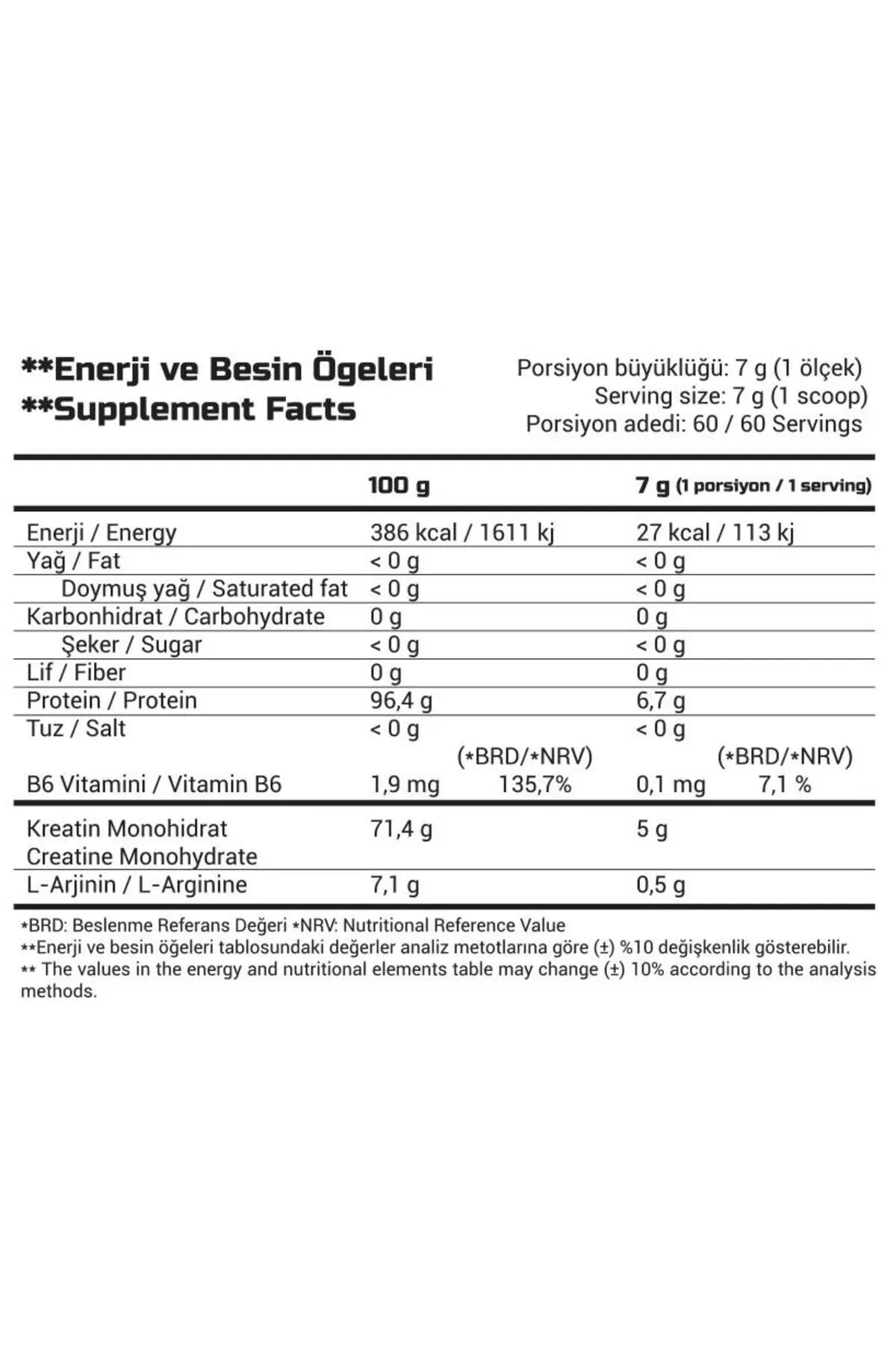 Creatine Energy 420 gr (YEŞİL ELMA)