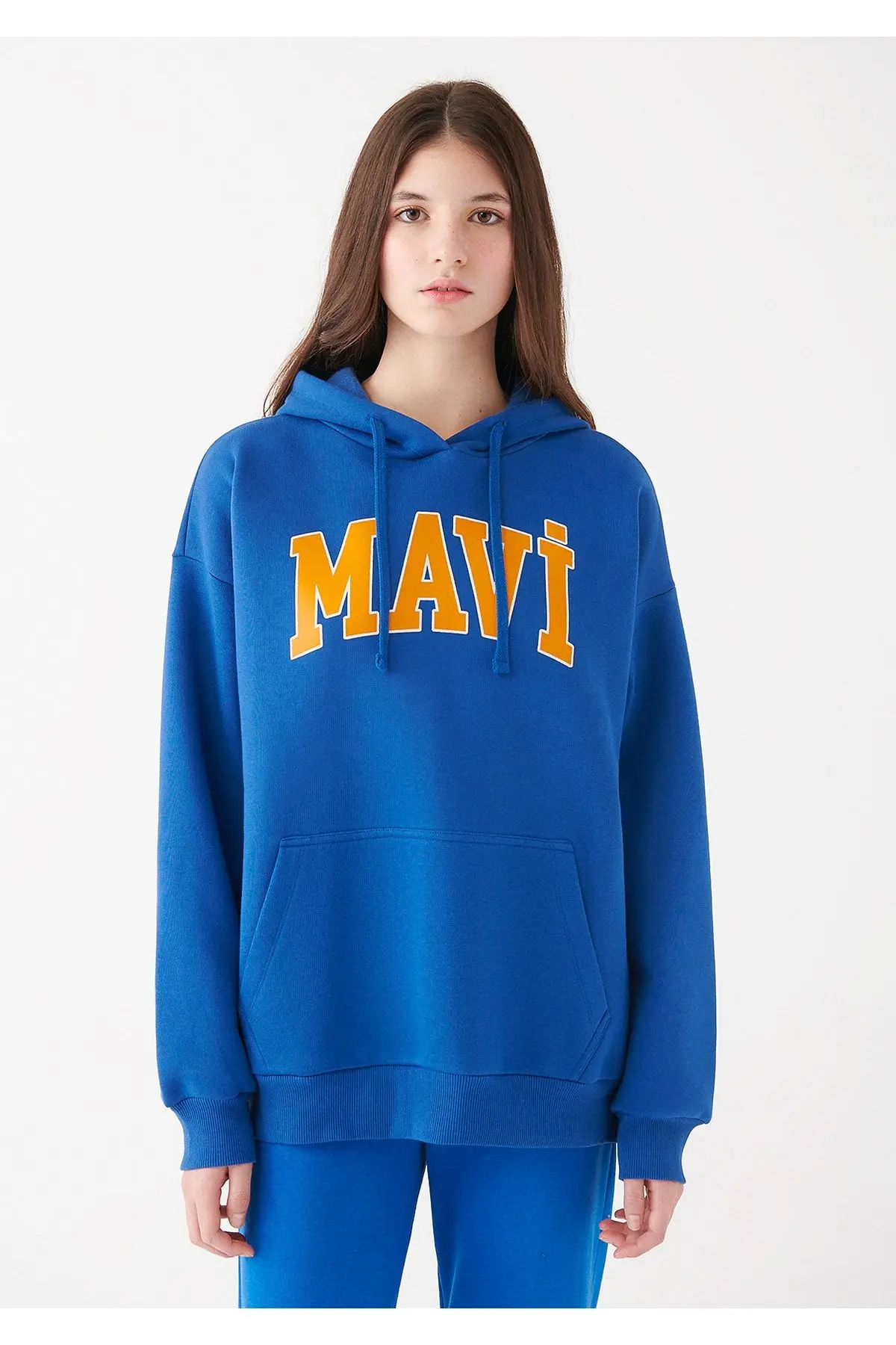 Logo Baskılı Kapüşonlu Sweatshirt Oversize/geniş Kesim 1600361-70770