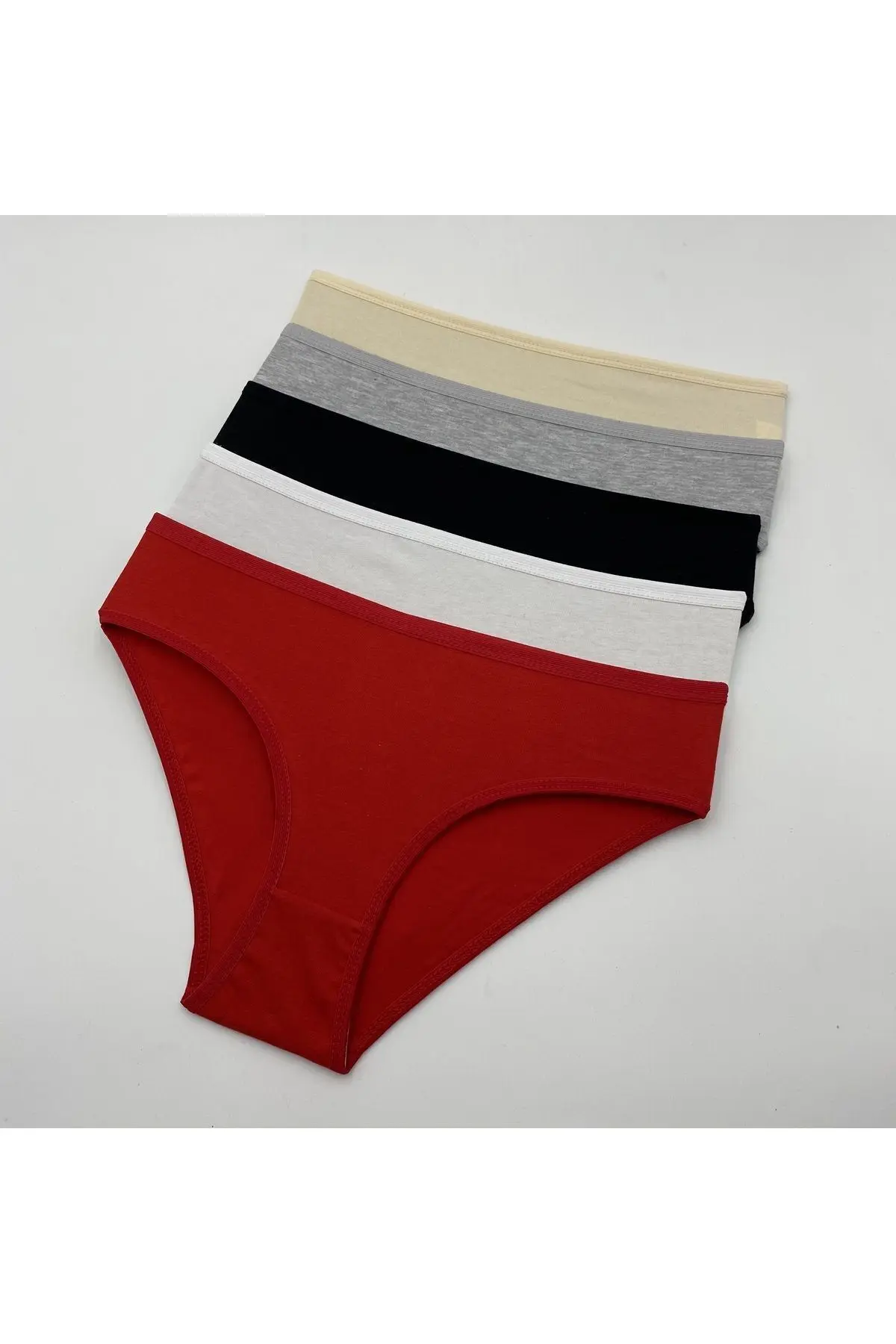 Düz Renk Kadın Külot 5 Adet