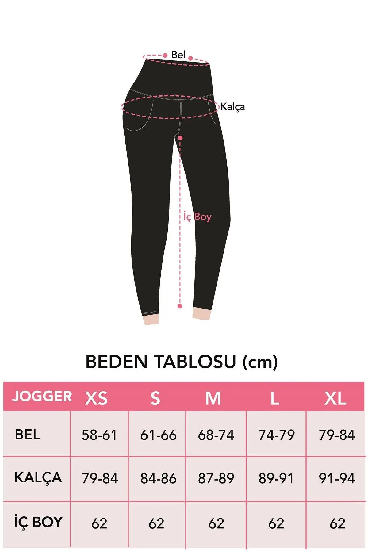 Füme Yüksek Bel Çift Cepli Kadın Jogger Eşofman Altı