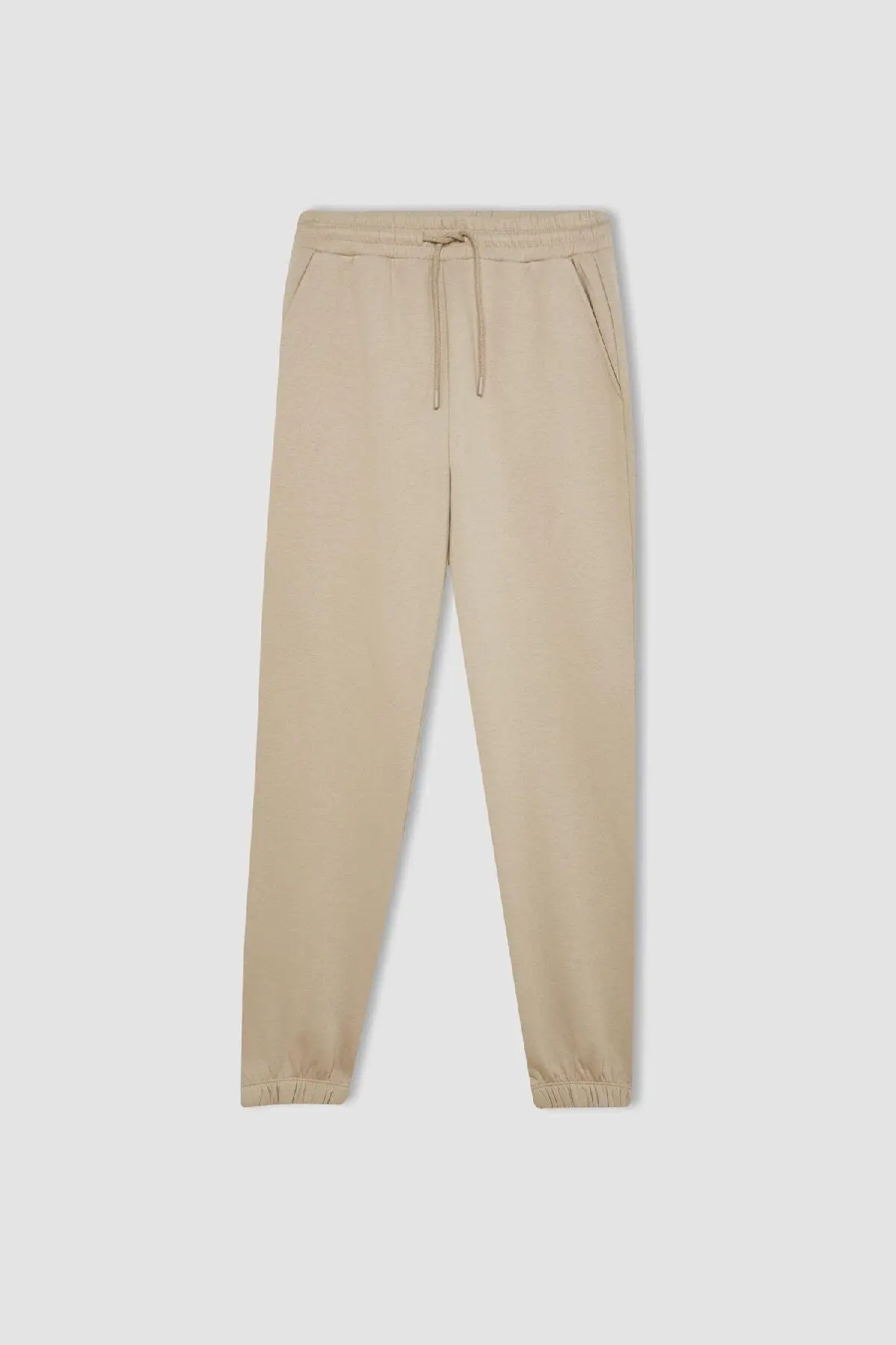 Jogger Standart Fit Esnek Bantlı Paça Uzun Boy Kalın Basic Eşofman Altı S7370az24wn