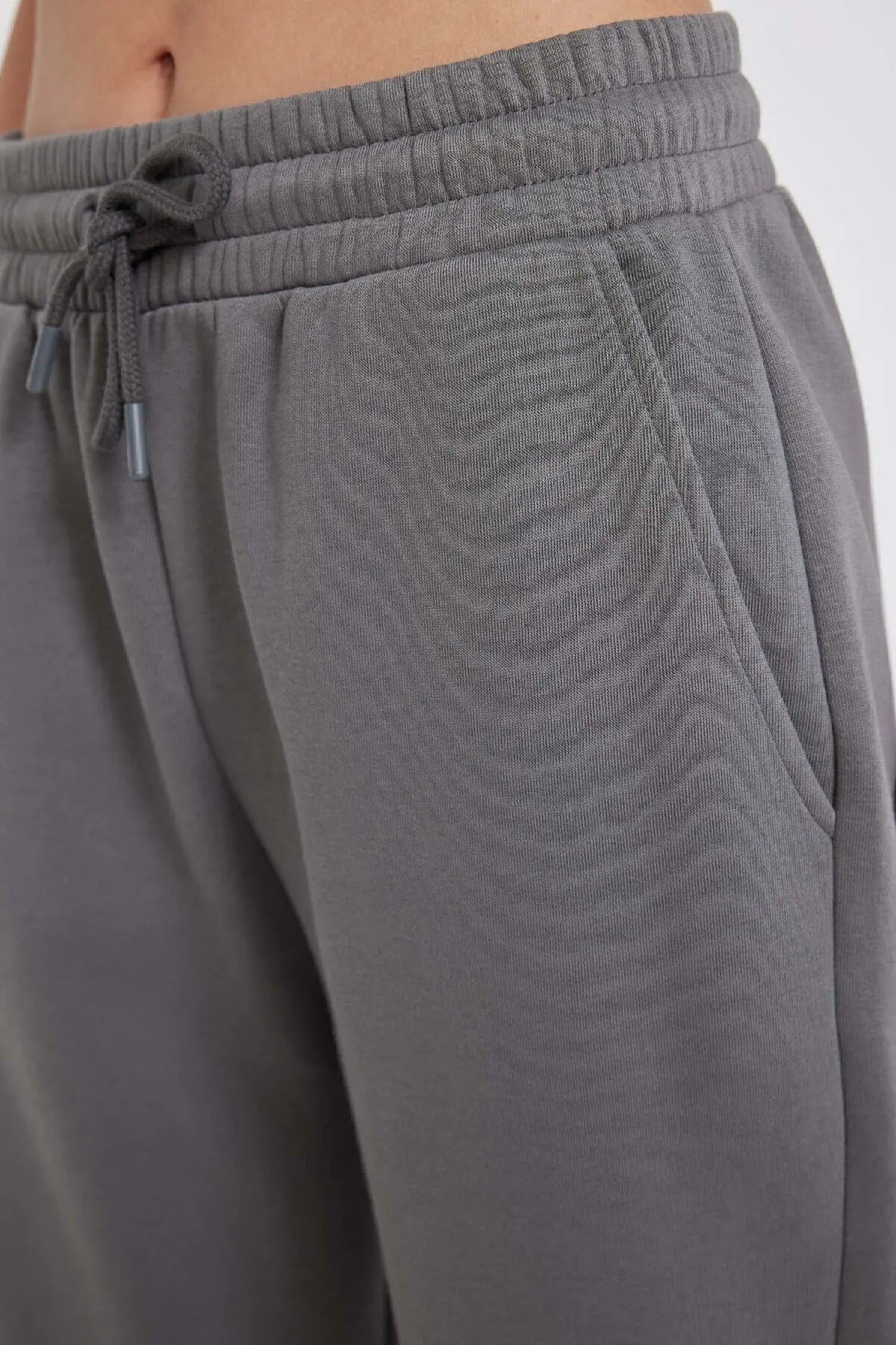 Jogger Standart Fit Esnek Bantlı Paça Uzun Boy Kalın Eşofman Altı S7370az24wn