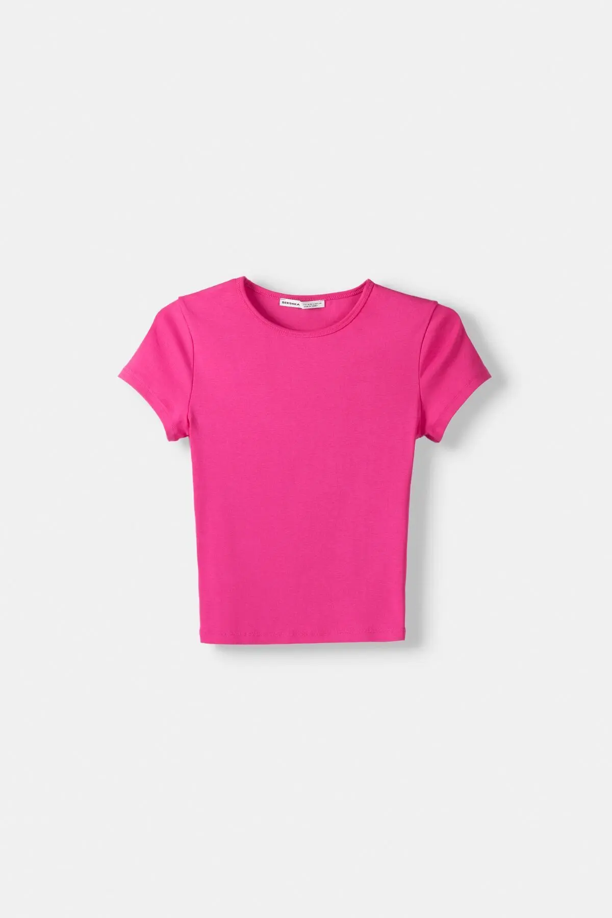 Kısa kollu bisiklet yaka t-shirt