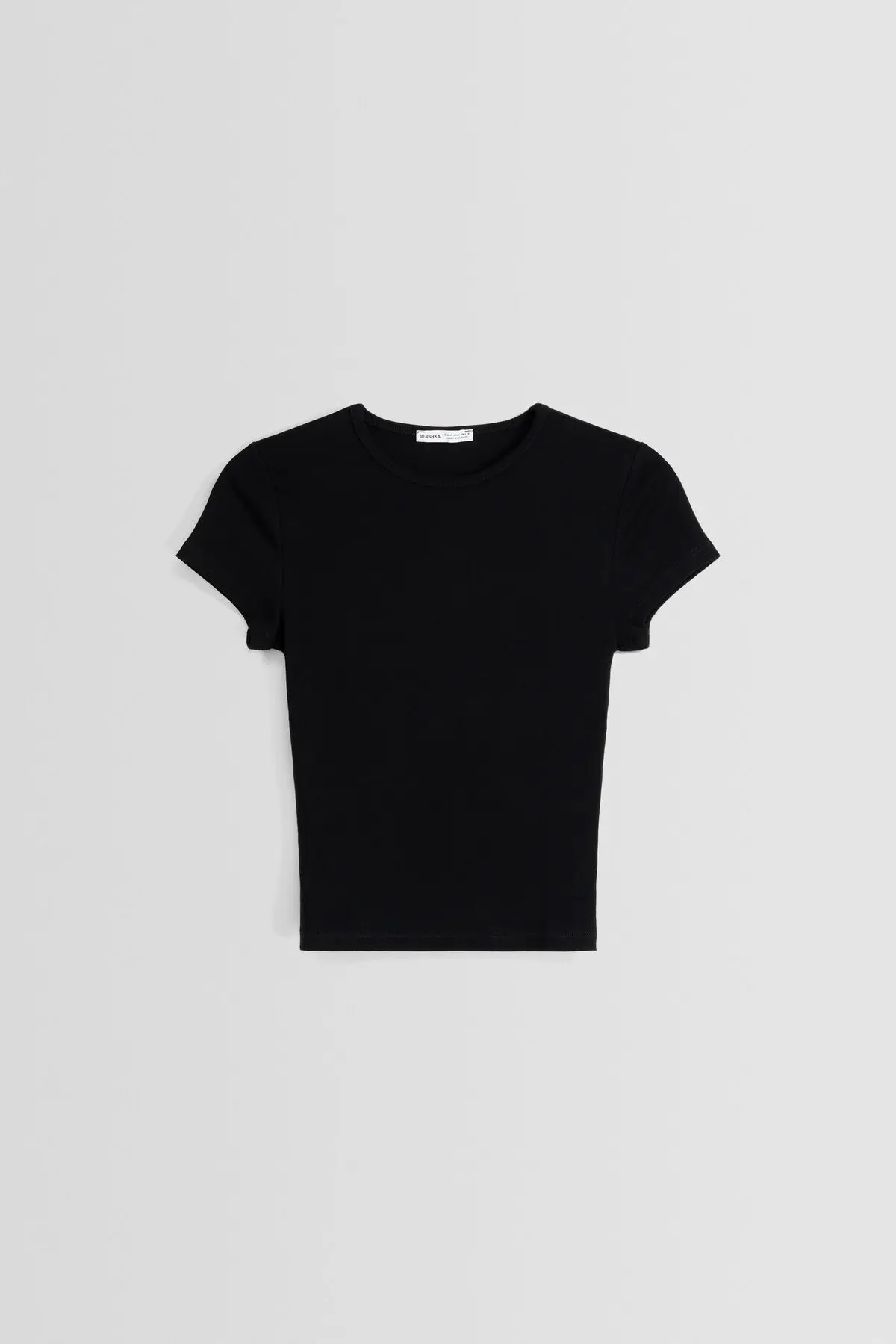Kısa kollu bisiklet yaka t-shirt