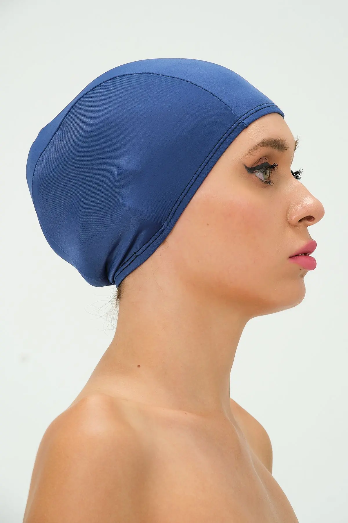 Likralı Bez Bone Yüzücü Deniz Havuz Bonesi