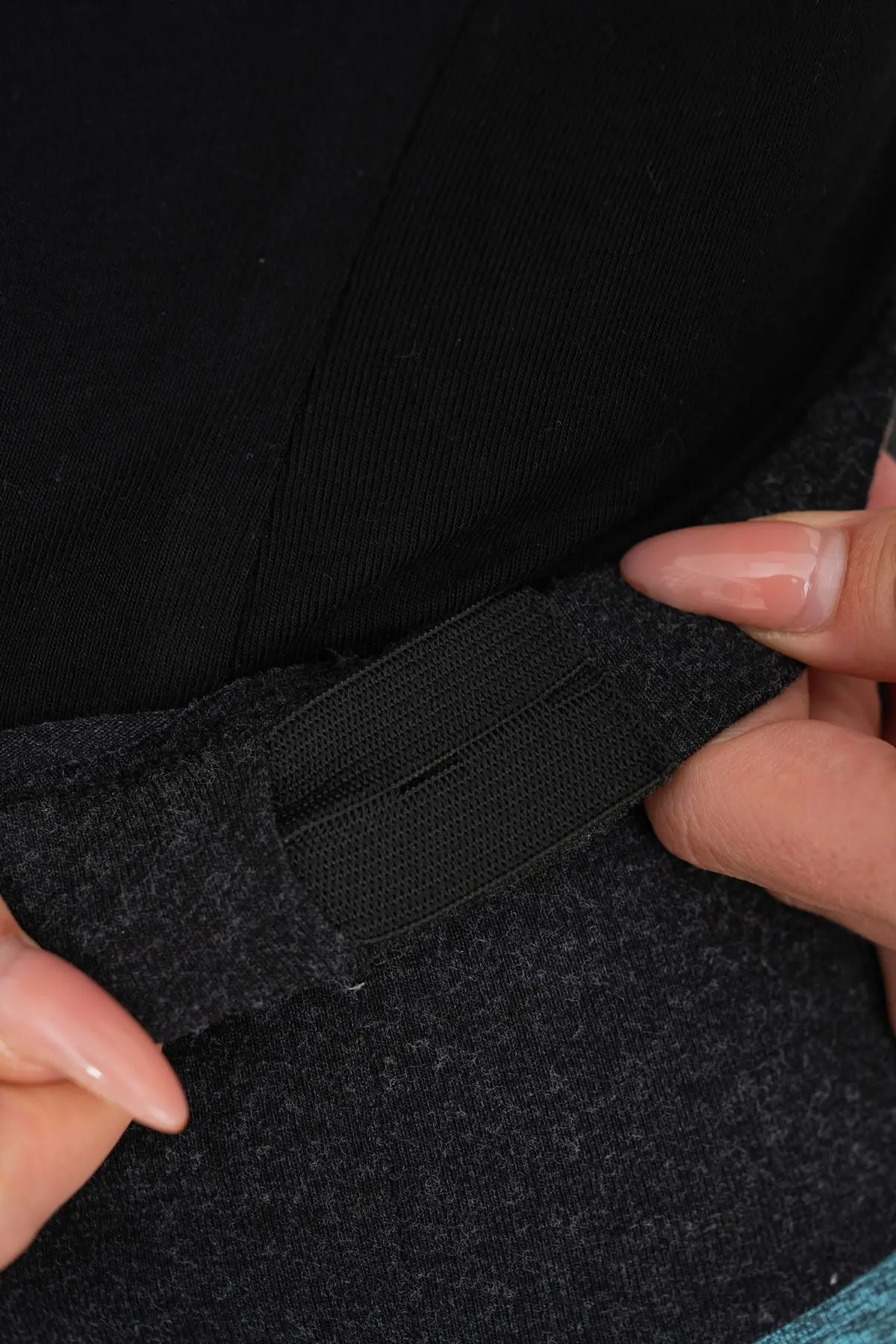 Petrol Siyah Bel Ayarlanabilir Hamile Eşofman Altı