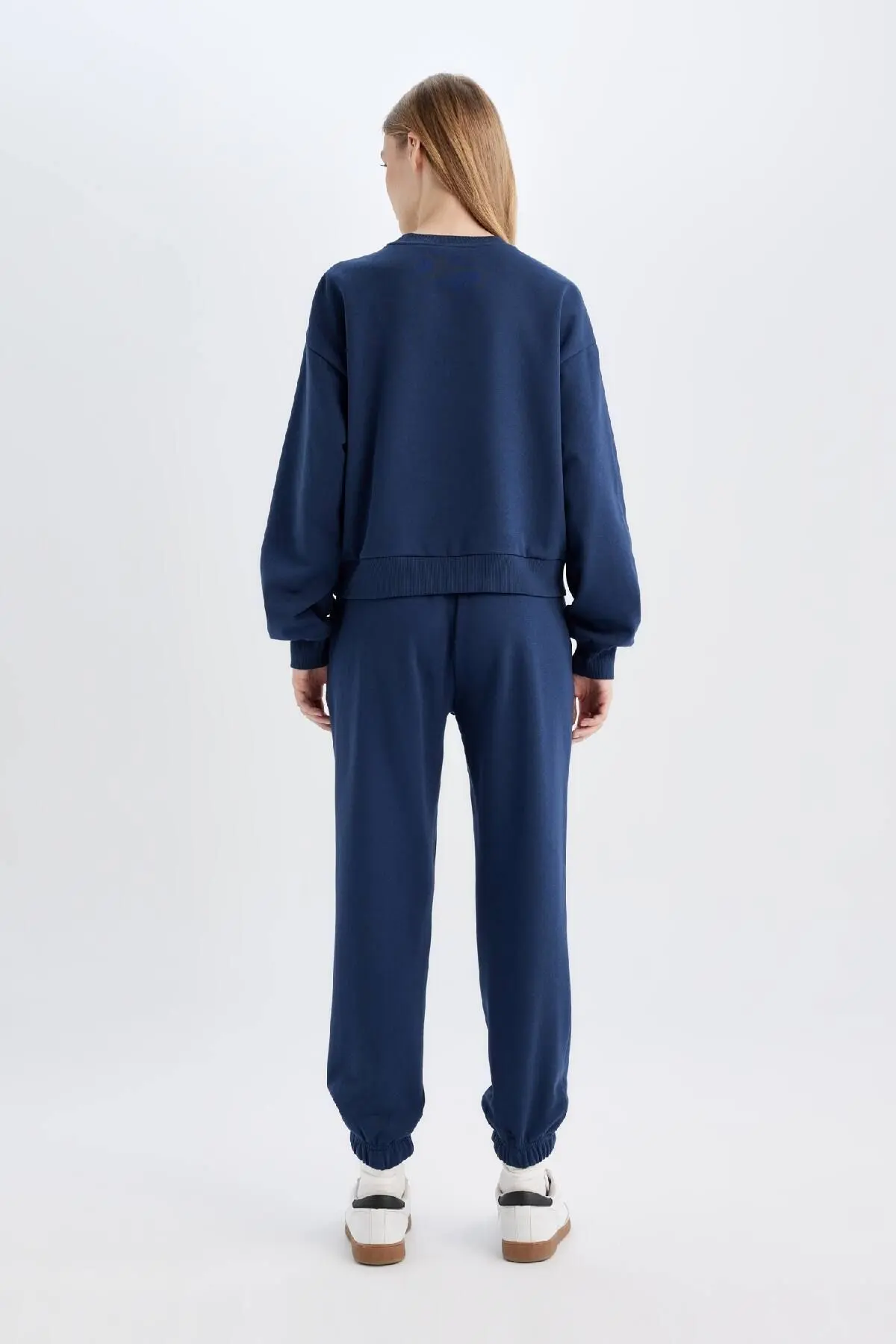 Normal Kalıp Basic Içi Kalın Polarlı Bisiklet Yaka Beli Lastikli Pamuklu Eşofman Takımı D8022axns