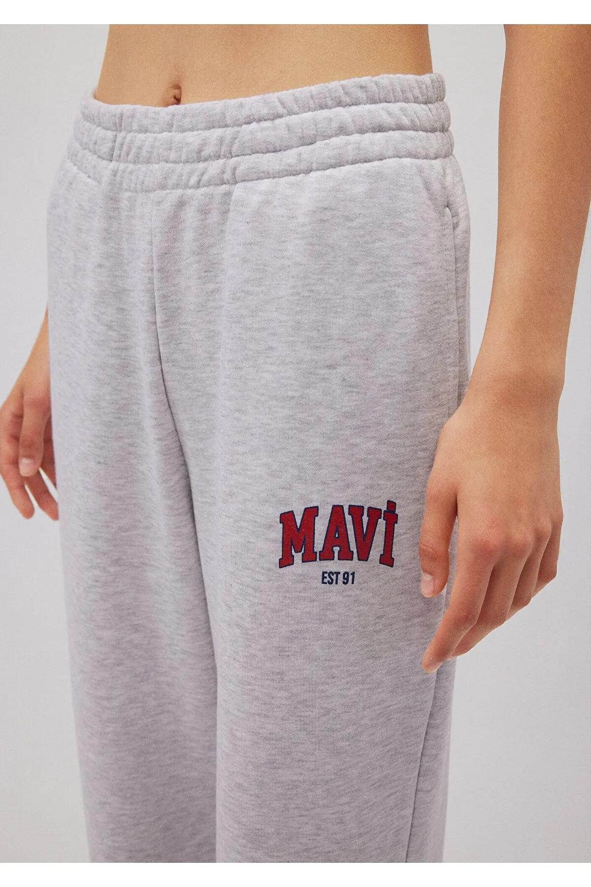 Logo Baskılı Gri Eşofman Altı 1010757-85438