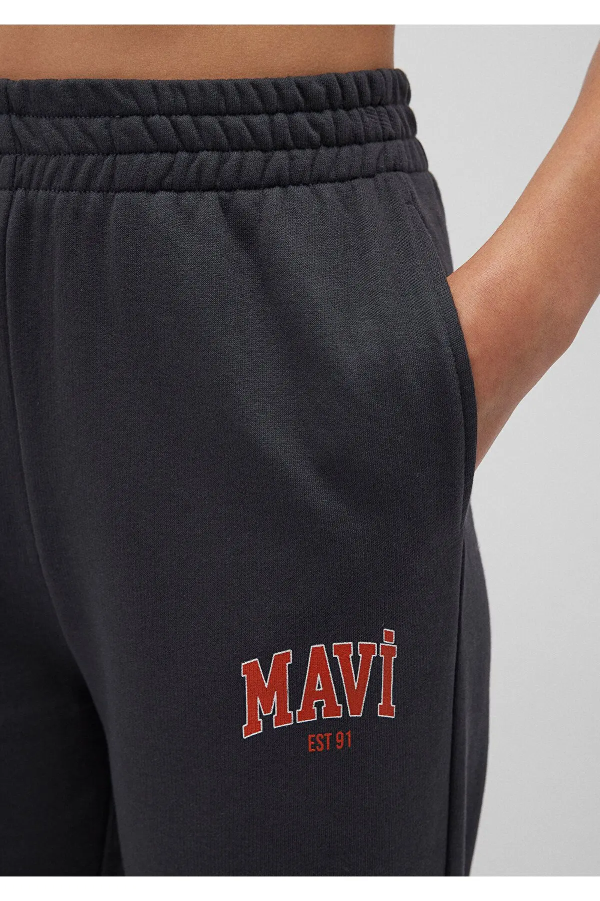 Logo Baskılı Antrasit Eşofman Altı 1010757-80106