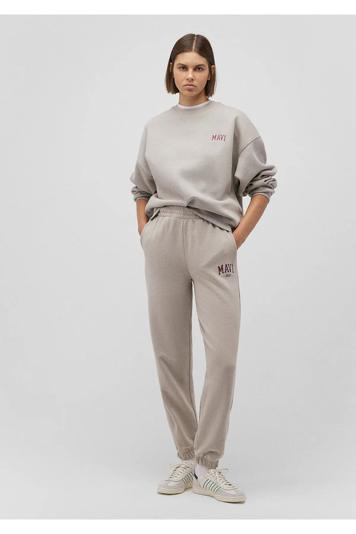 Mavi Logo Baskılı Antrasit Eşofman Altı 1010757-70112