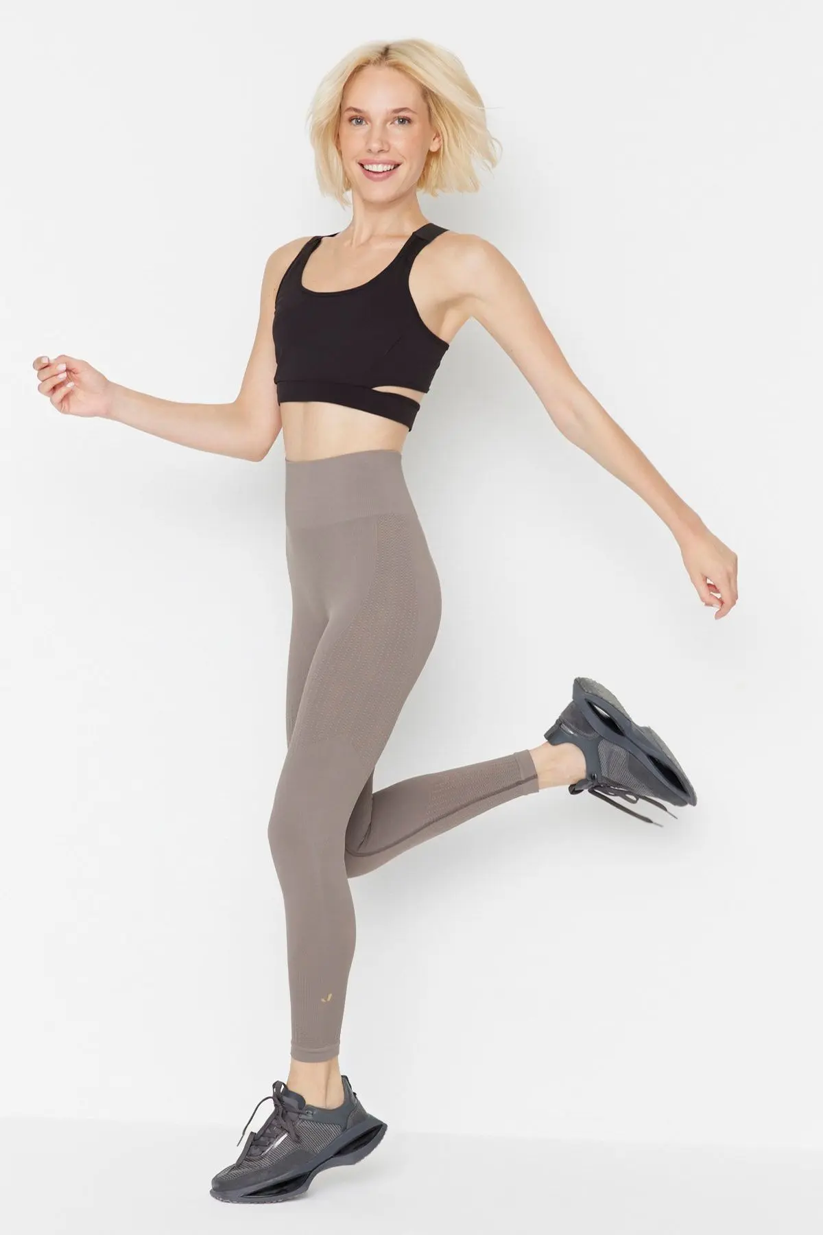 Lily - Vizon Renk Yüksek Bel Toparlayıcı Tayt