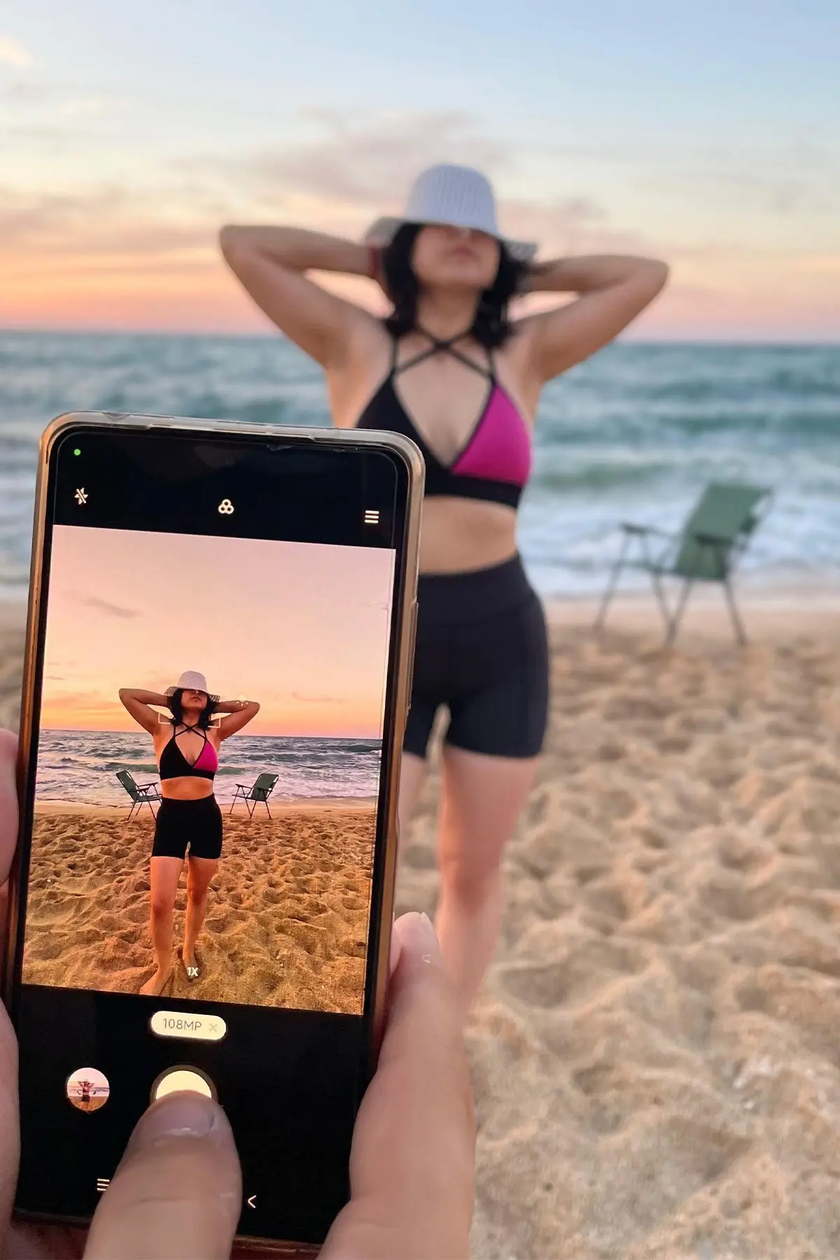 Bikini Model Pedli Spor Sütyeni Çift Katlı Askılı Boyundan Bağlamalı Shb207508