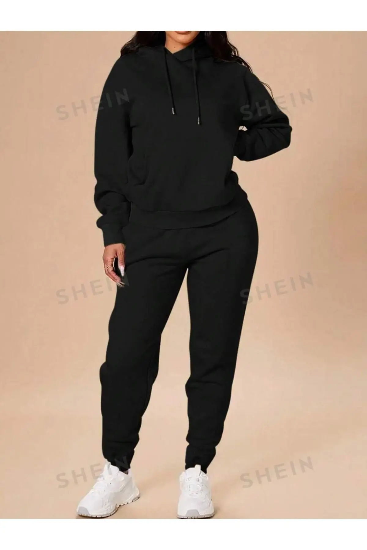 MELADYAN Baskısız Kışlık Eşofman Takımı Sweatshirt Eşofman Altı