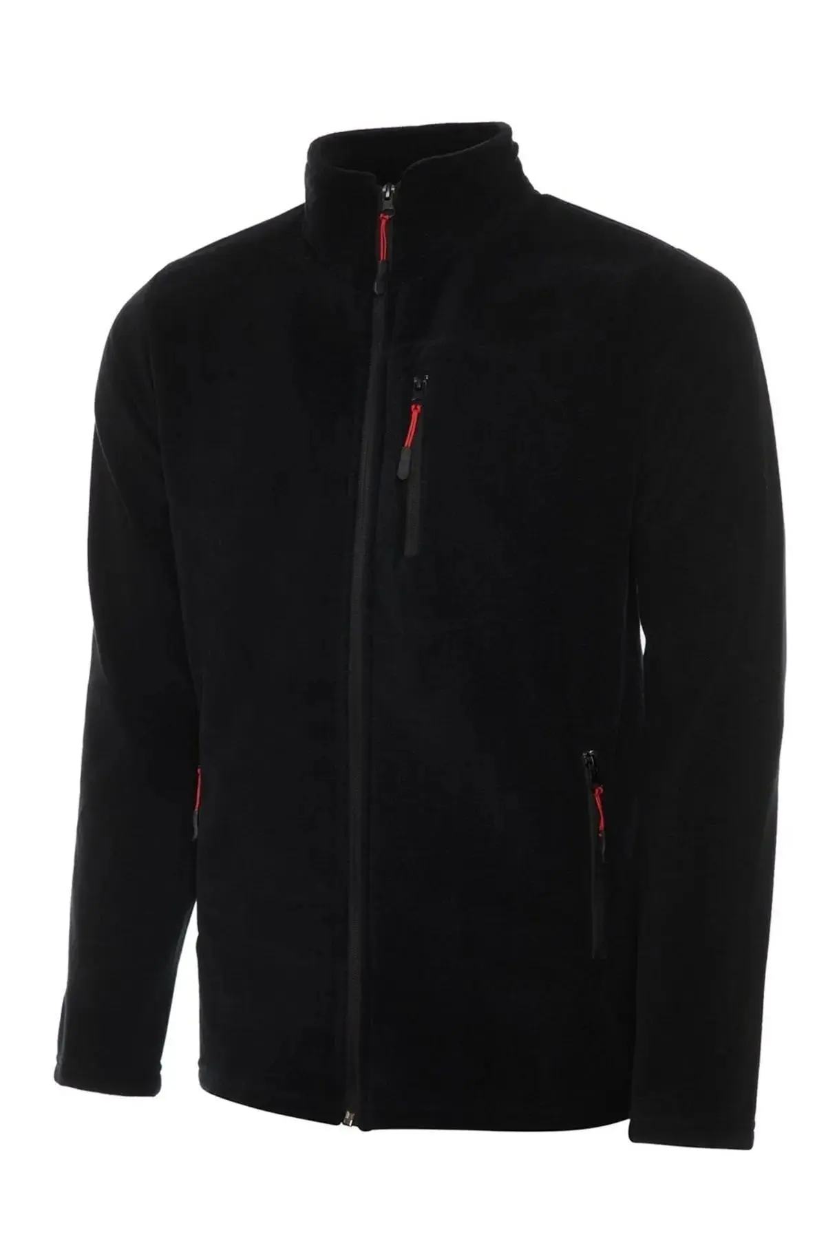 Erkek Polar Tam Fermuarlı 3 Cepli Outdoor Polar Ceket Tactical Flecee Polar-gns