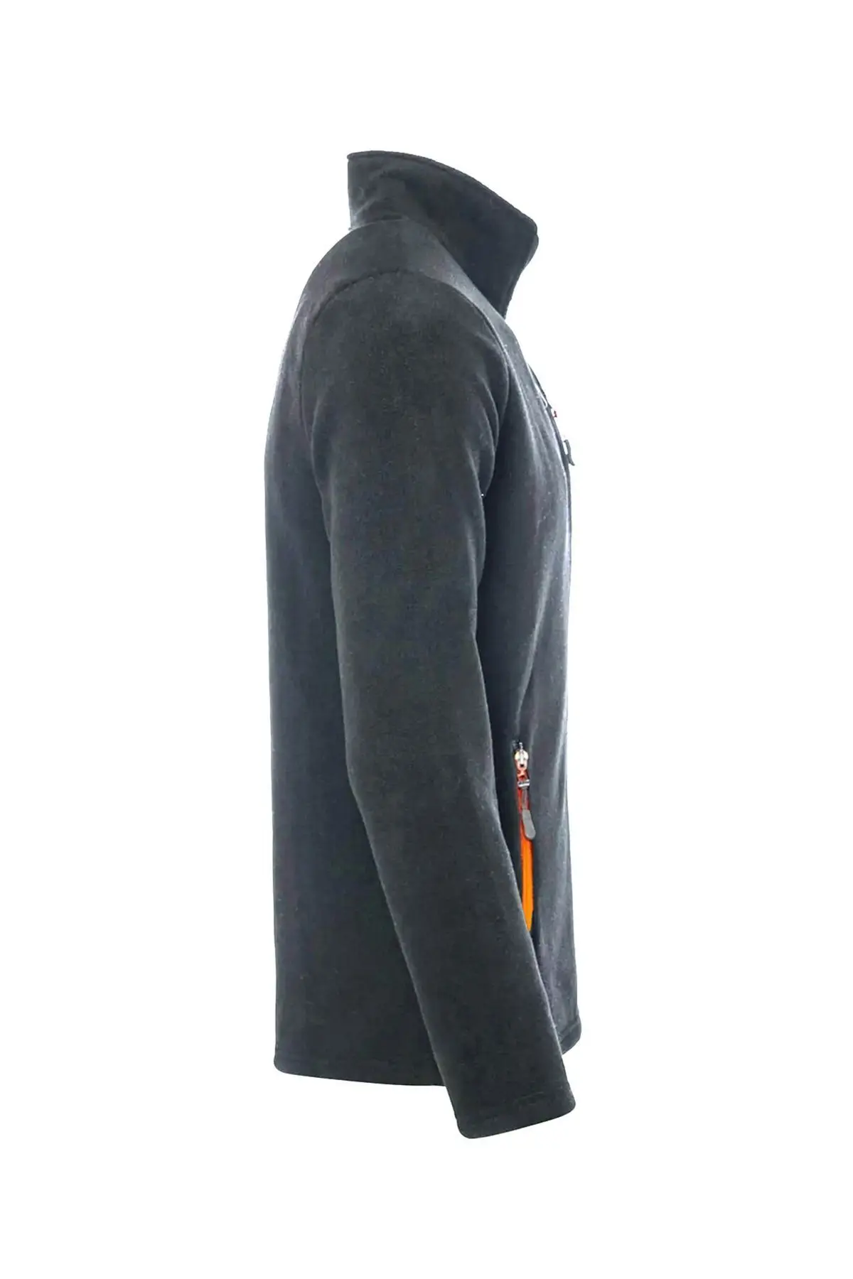 Erkek Polar Tam Fermuarlı 3 Cepli Outdoor Polar Ceket Tactical Flecee Polar-gns