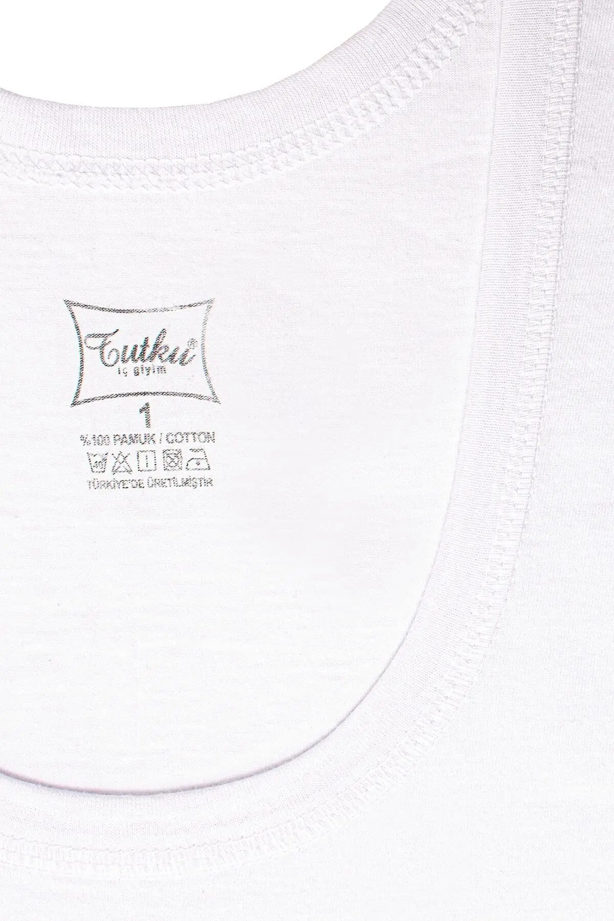 6'lı Penye Klasik Beyaz Erkek Atlet